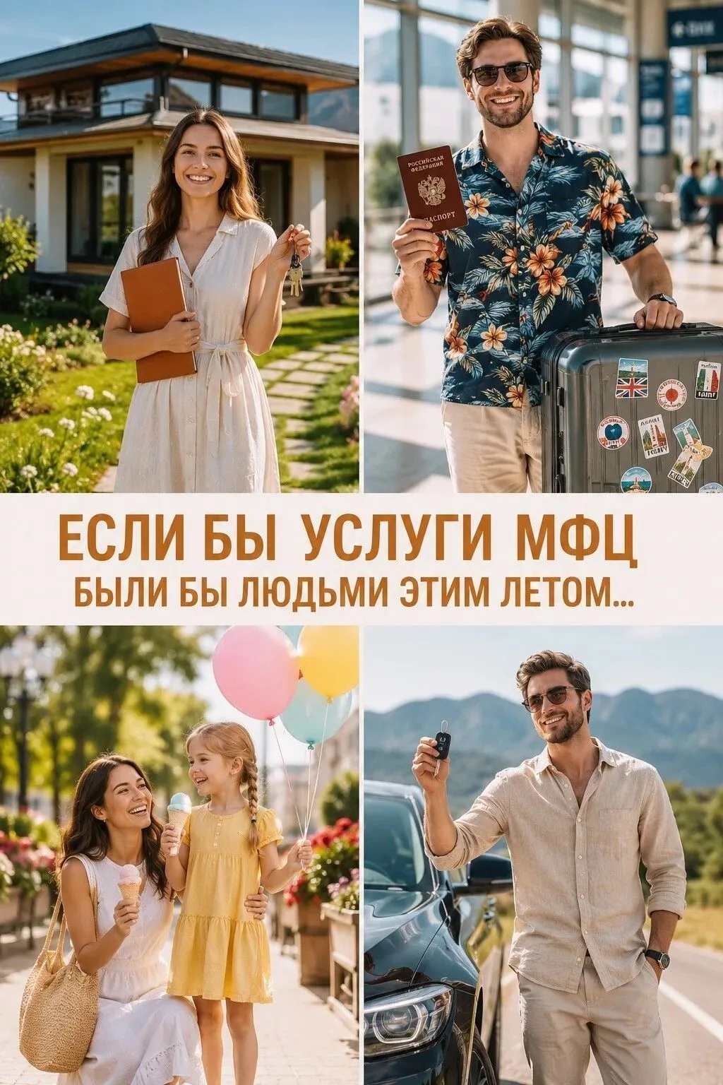 Лето – пора путешествий, новых планов и важных жизненных событий. А МФЦ помогает решать документальн