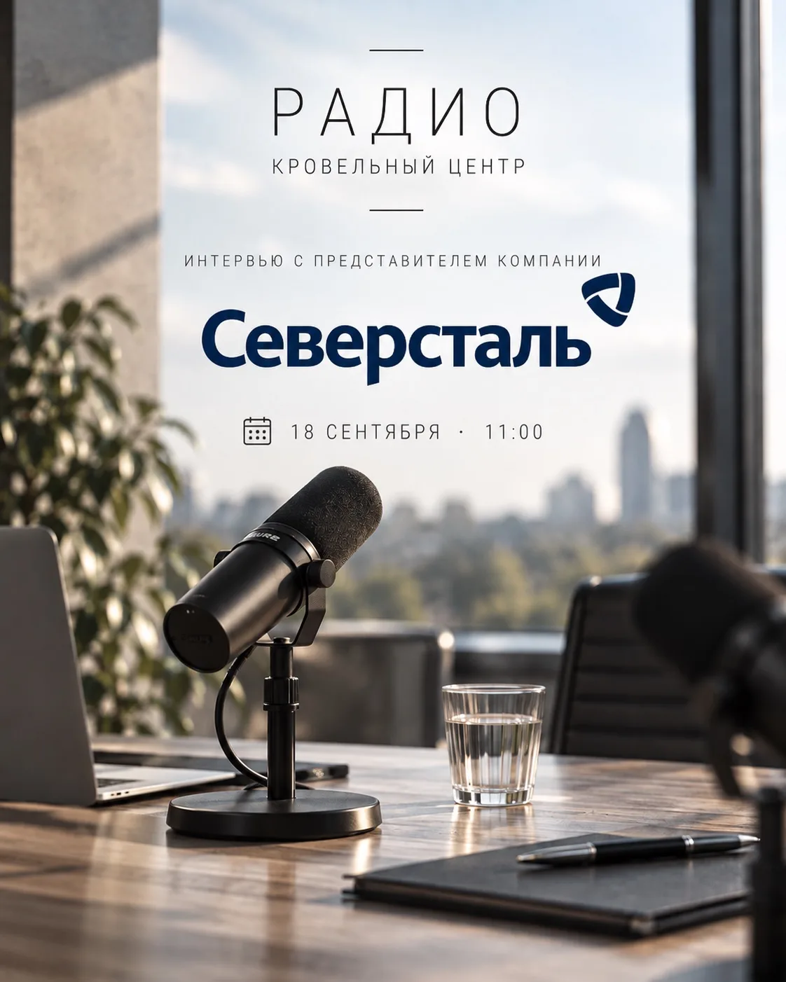 🎙 18 сентября в 11:00 на Радио «Кровельный Центр» выйдет интервью с представителем ком...