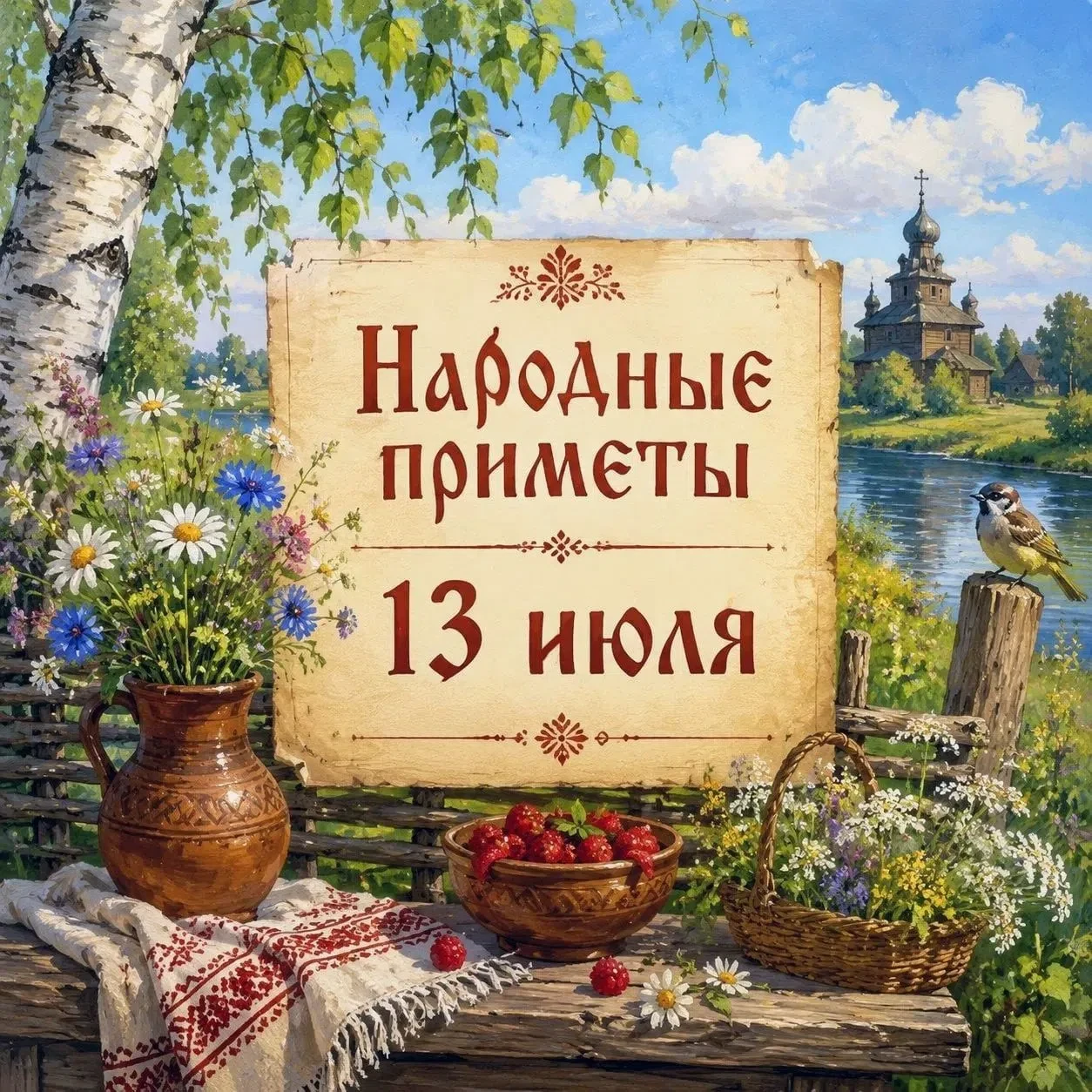 🌿 Народные приметы на 13 июля — Полупетр, Макушка лета 🌿

13 июля на Руси отмечали День Двенадцати