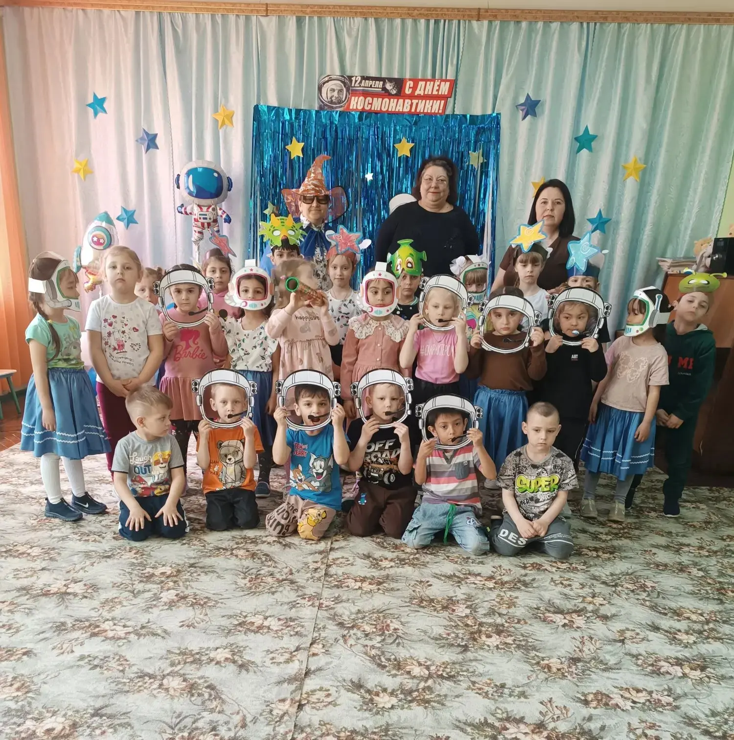 Накануне Дня космонавтики, в нашем детском саду  прошло тематические развлечение «Космические путеше