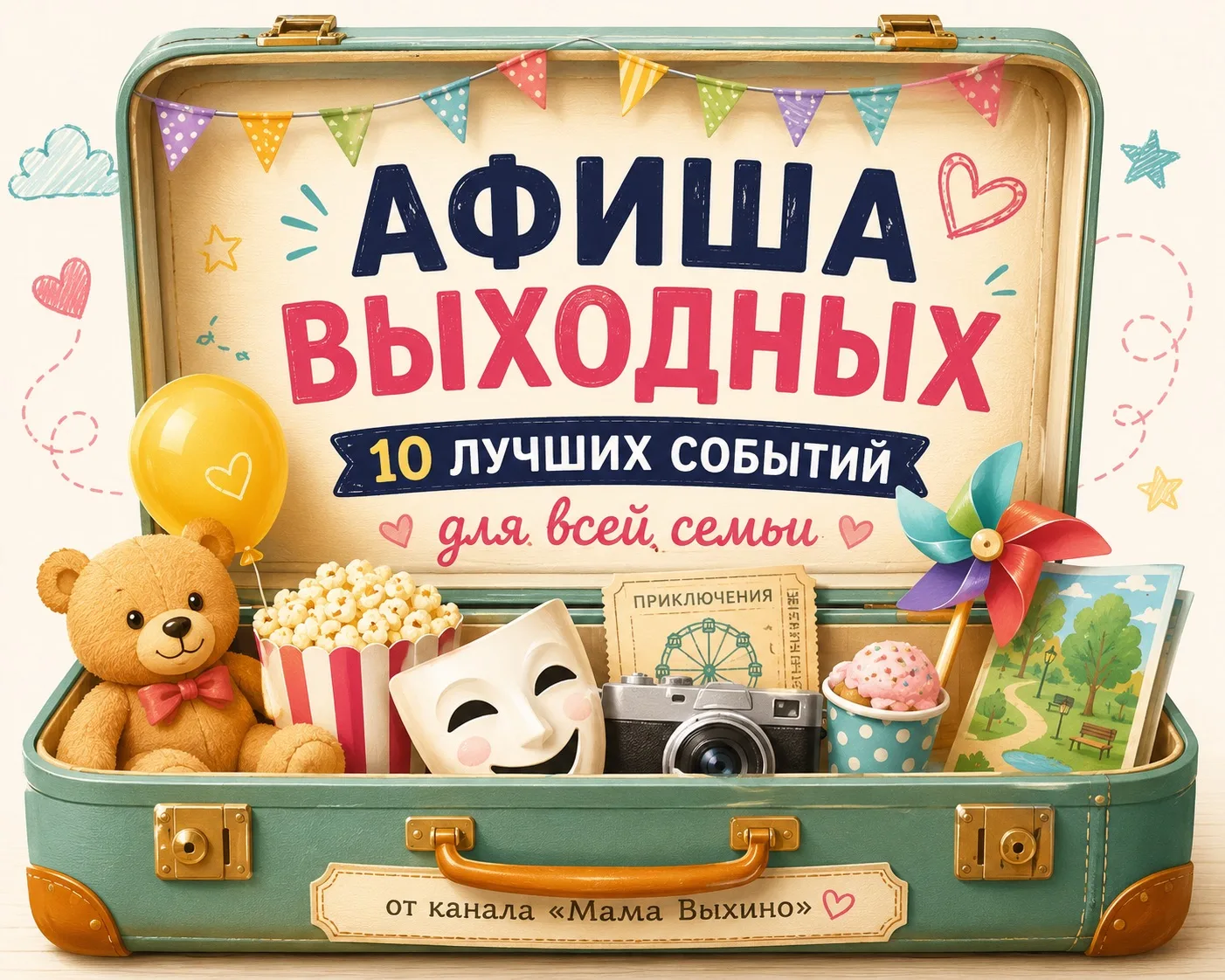 ❤️ 10 лучших семейных событий ближайших выходных по версии канала «Мама Выхино»

Знаете, что самое с