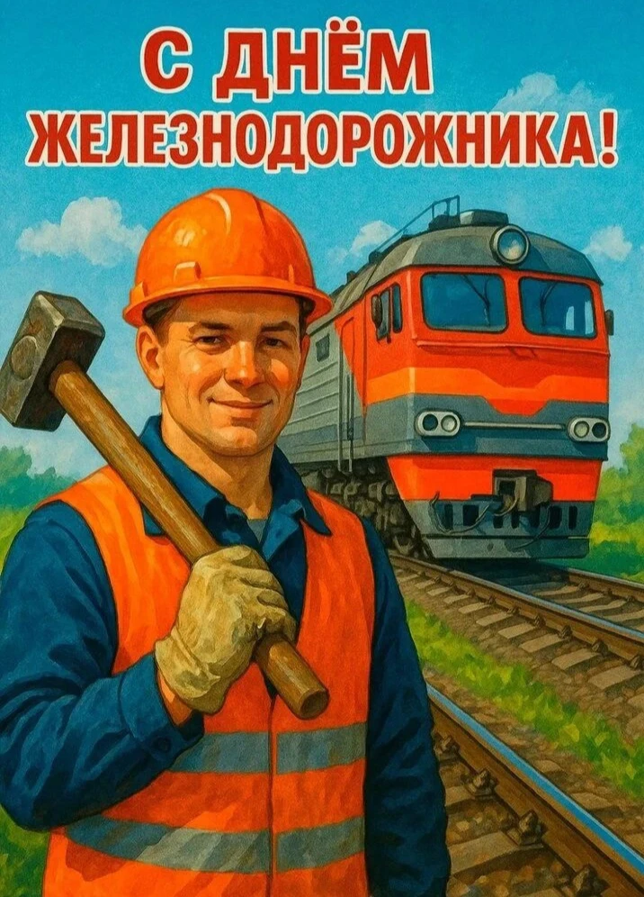 Уважаемые работники и ветераны железнодорожной отрасли, поздравляю вас с Днём железнодо...