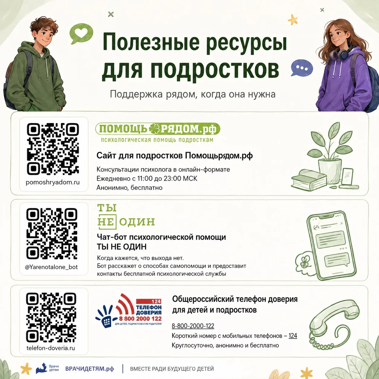 Поддержка рядом💚