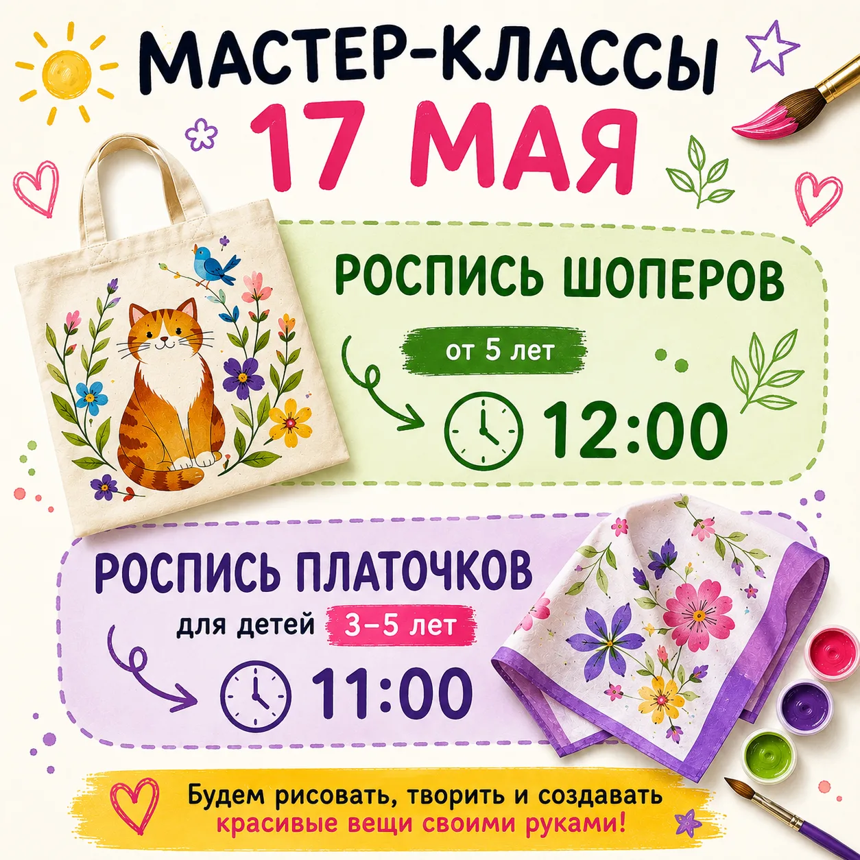 🎨 ВЫ ПРОСИЛИ ПЕРЕНЕСТИ УВЛЕКАТЕЛЬНЫЕ МАСТЕР-КЛАССЫ — МЫ СДЕЛАЛИ 😊Ждём ваших юных твор...