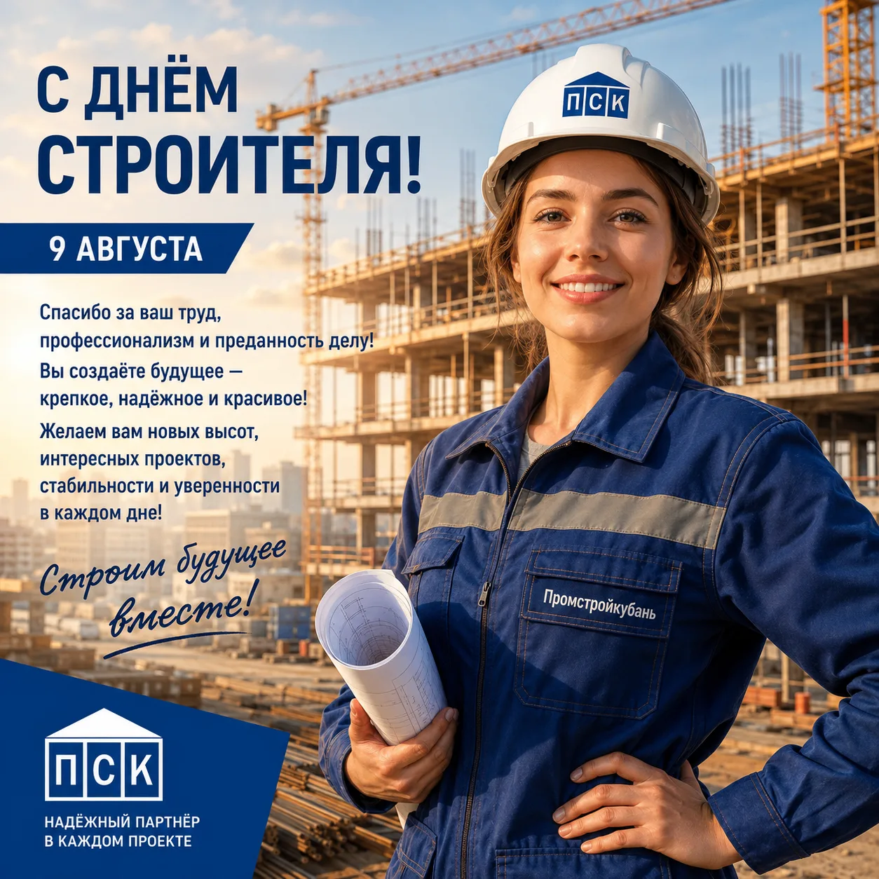 С Днём строителя!