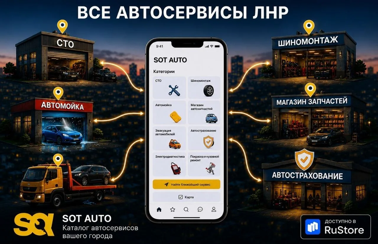 🚗 Все автосервисы ЛНР — теперь в одном приложении!