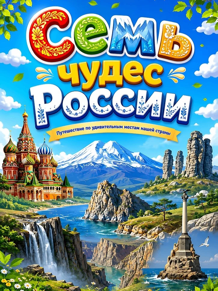 Семь чудес России.

🌍Семь чудес России — это список уникальных природных объектов и рукотворных пам