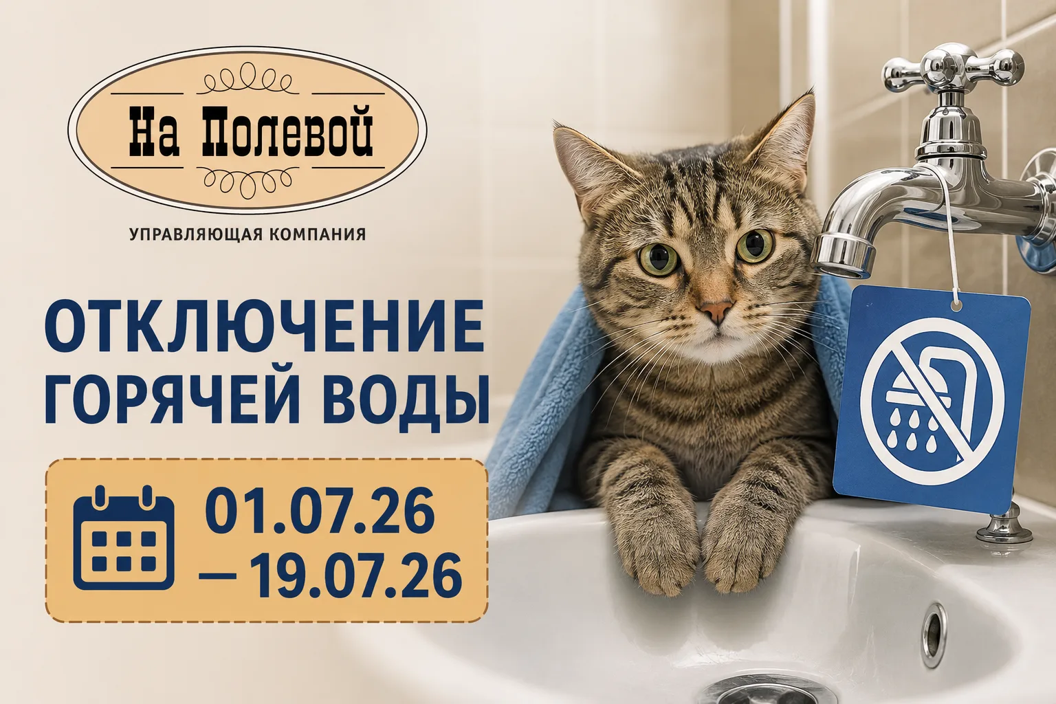 📢 Уважаемые собственники!

💧 По информации ресурсоснабжающей организации АО "УСТЭК", в связи с про