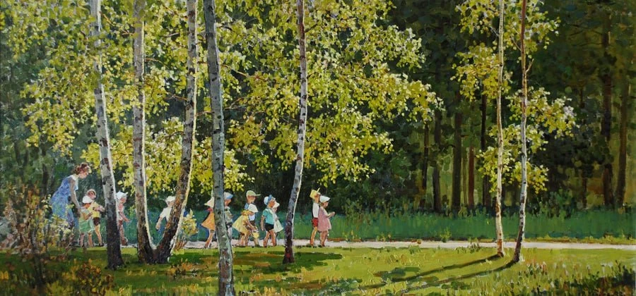 «С прогулки»
1990-е
Владимир Иванович Копаев
Новосибирский государственный художественный музей.

@p