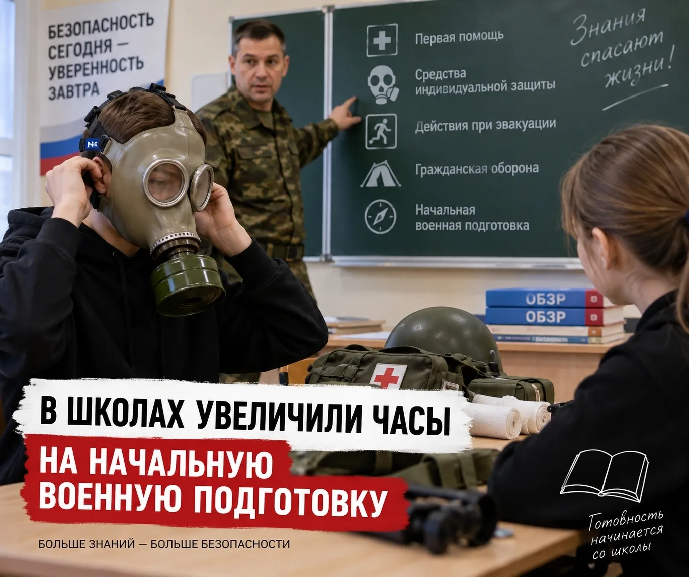 🎒 У школьников стало больше занятий по начальной военной подготовке