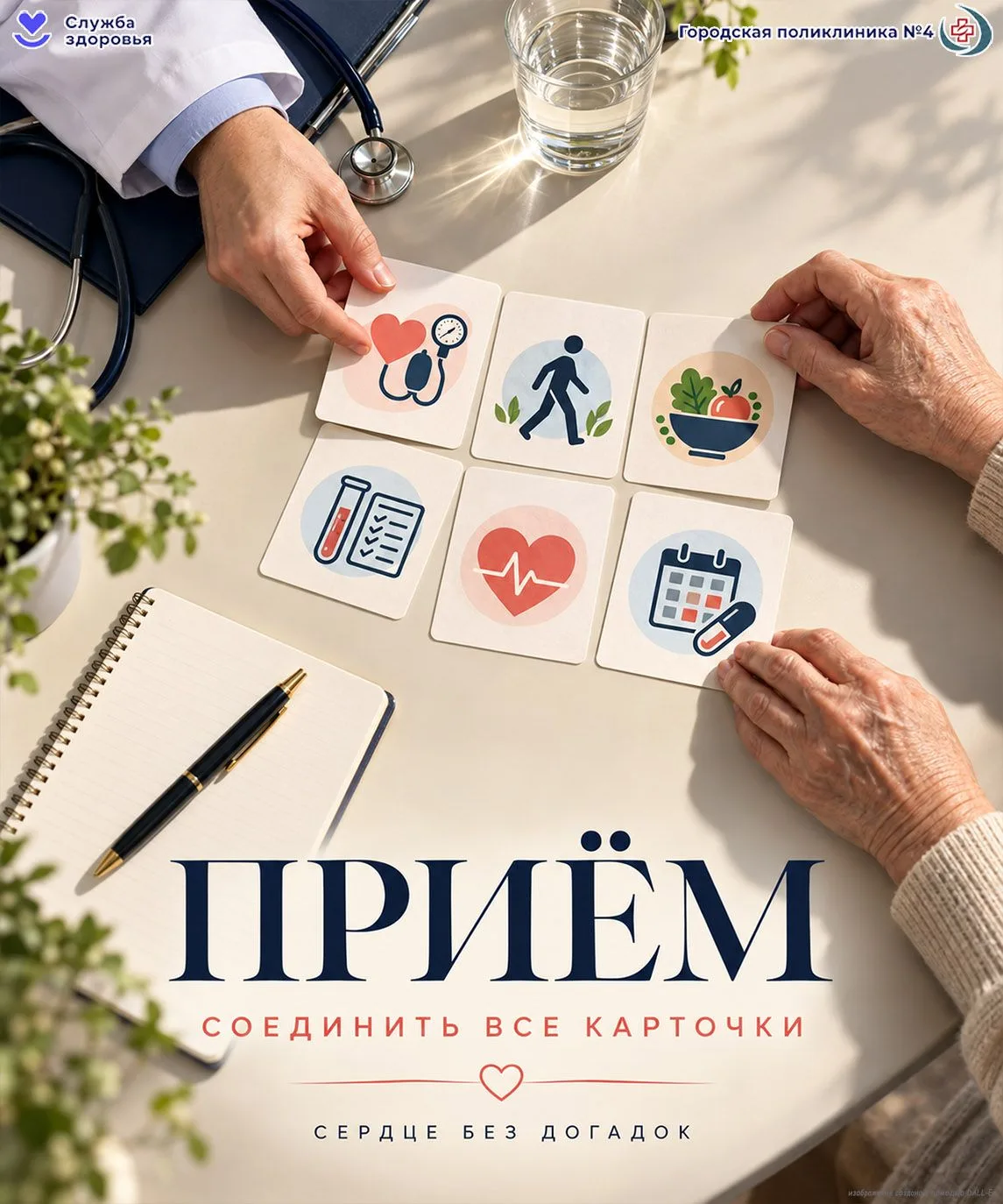 📝 Приём: соединить все карточки