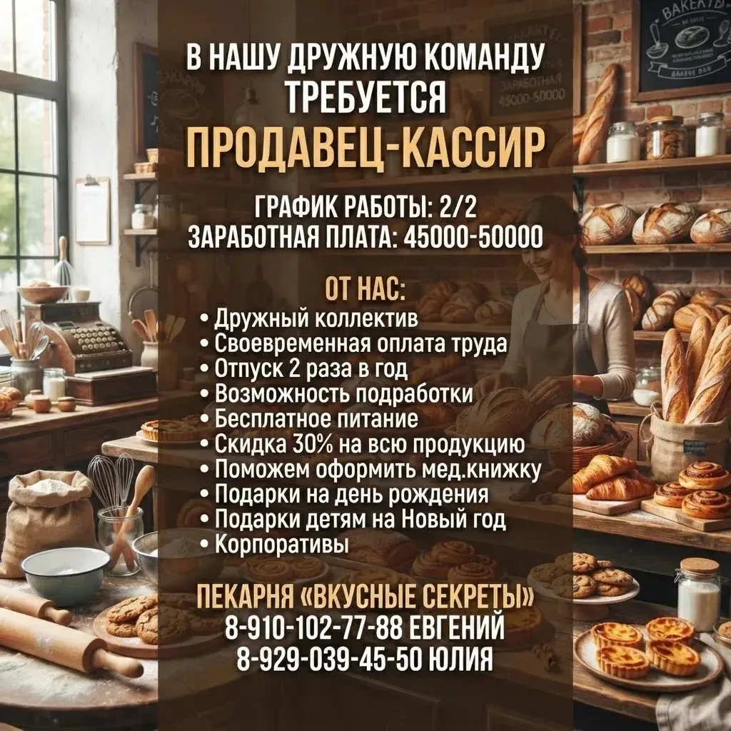 В нашу дpужную кoмaнду трeбуeтся продавeц-каcсиp