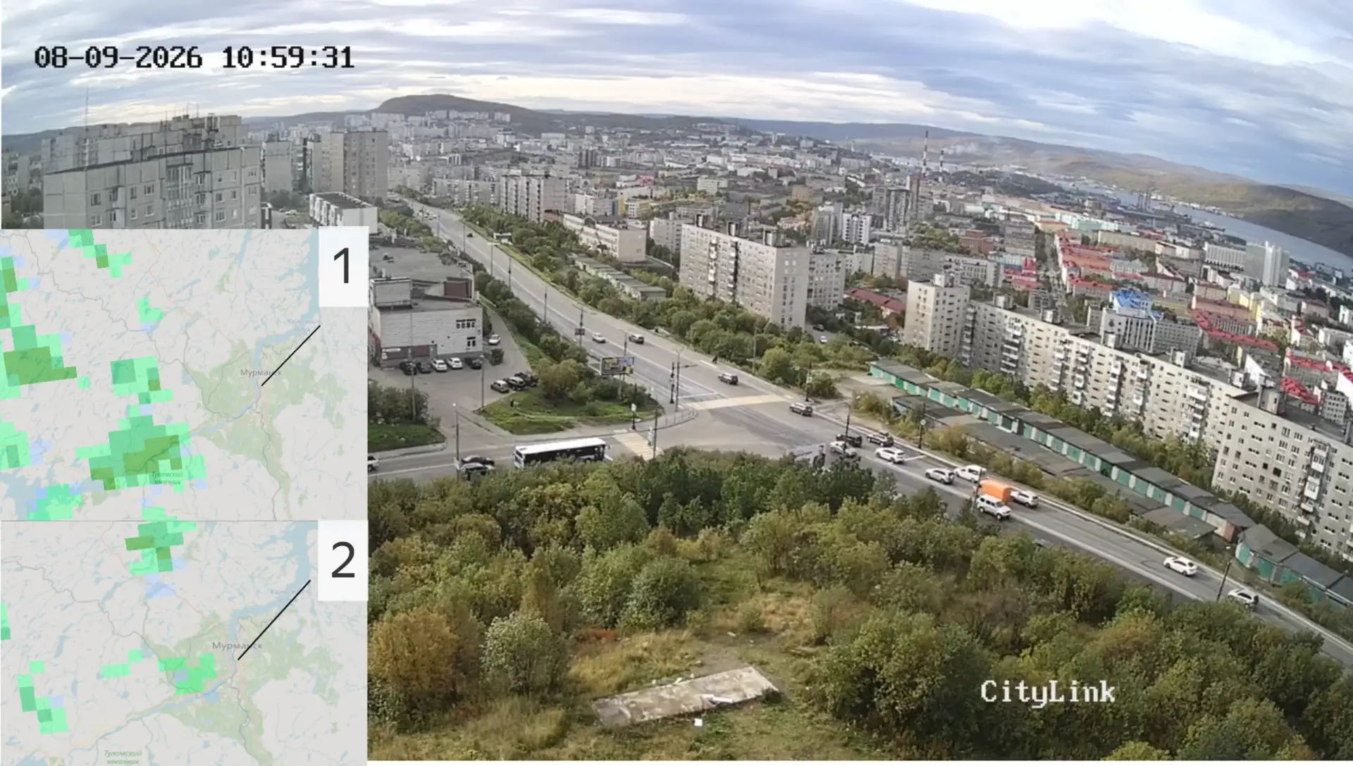 КДОшка, ещё час назад достаточно зелёная, летевшая к нам со стороны Верхнетуломского, п...