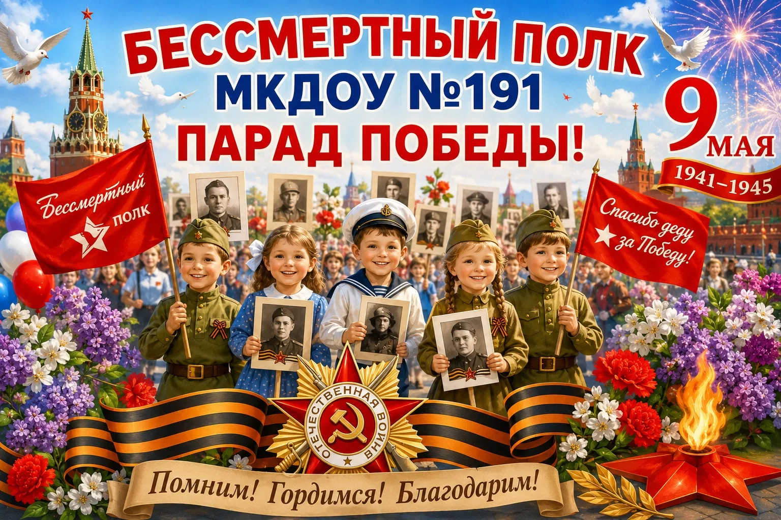 Бессмертный полк и парад победы🌟