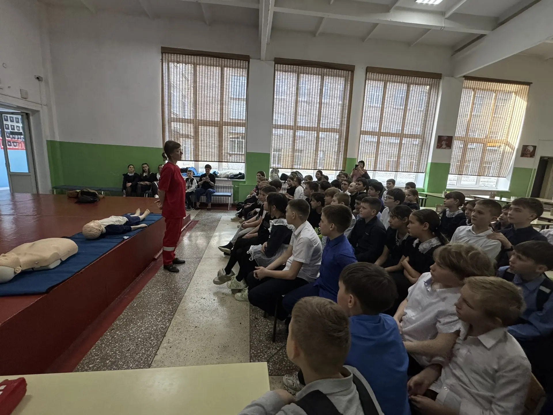 ⛑️19.03.26 Первая медицинская помощь   🚑Сегодня в МБОУ «СОШ №22 имени И.И.Гребенникова» с.Кневичи дл