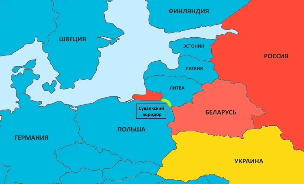 Беларусь стянула войска и военную технику к границам Польши и Литвы для учений в районе...