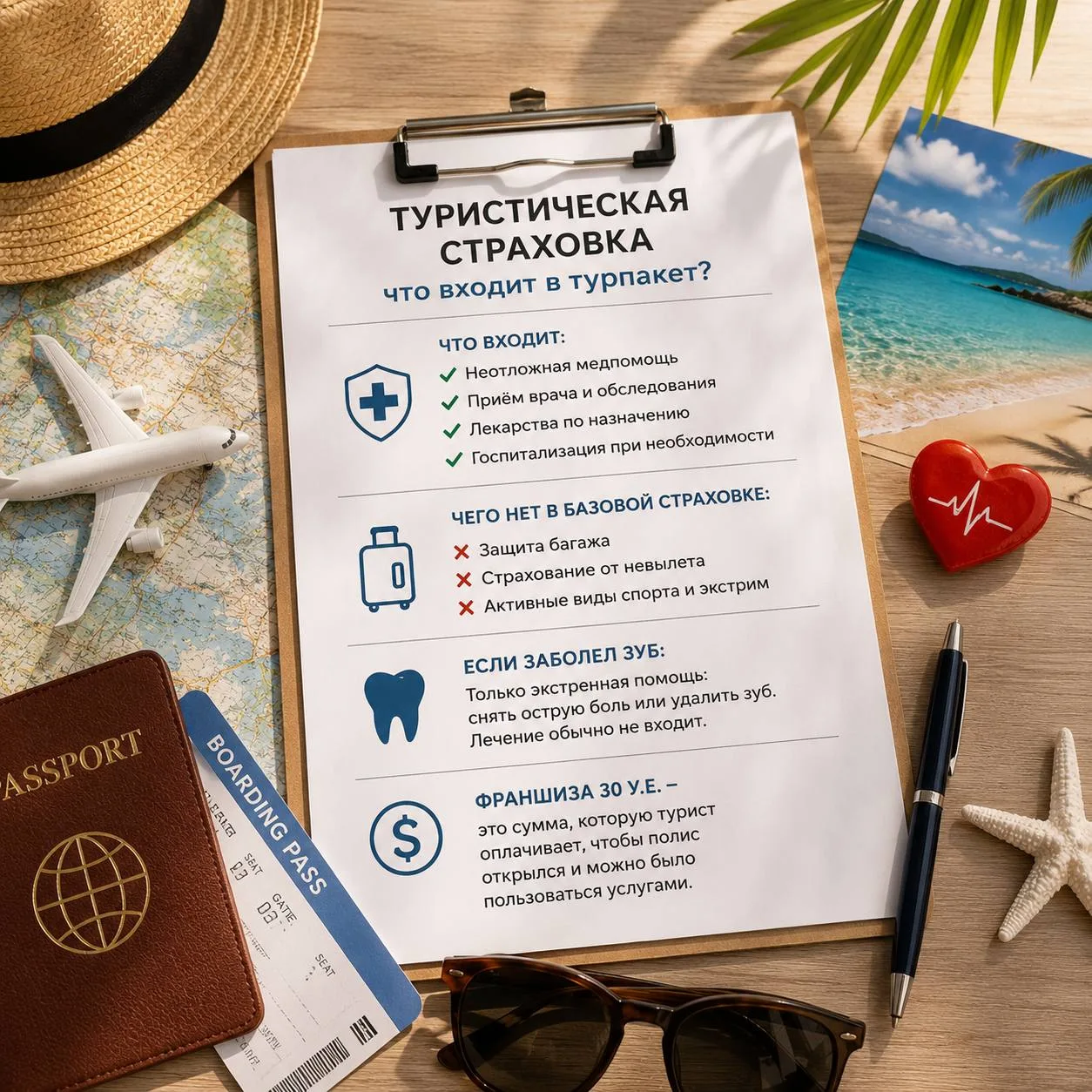 🧳 Туристическая страховка: что на самом деле входит в турпакет?