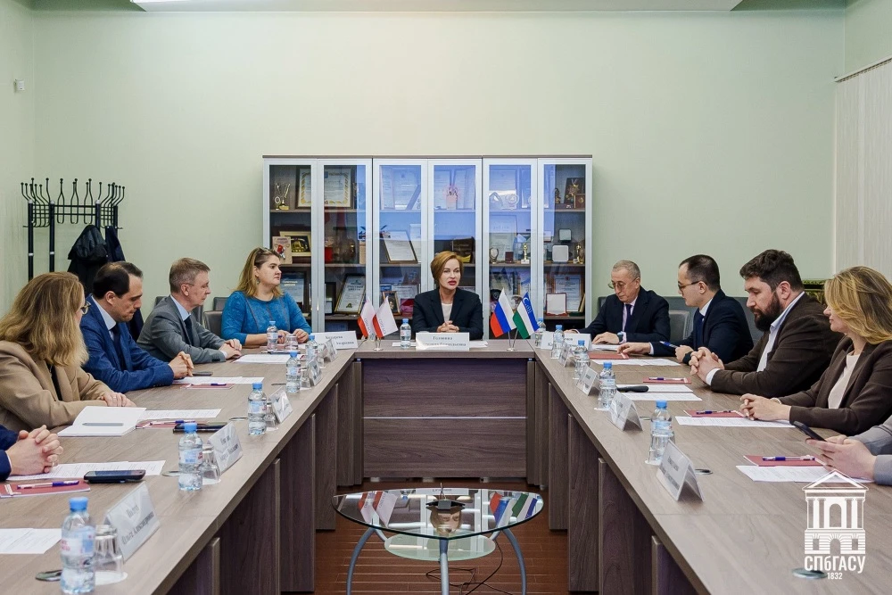 В СПбГАСУ прошла встреча с Консулом Республики Узбекистан Кабулом Алимовым 🌍