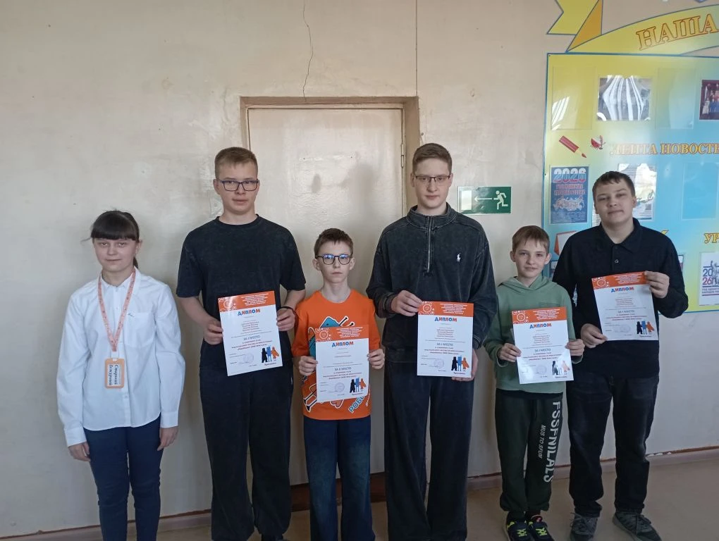 🏆🥇 Ура! Поздравляем с заслуженной Победой! 🏆🥇 КомандаЦО "Иванищевская школа" в составе: 1.Дубичева С