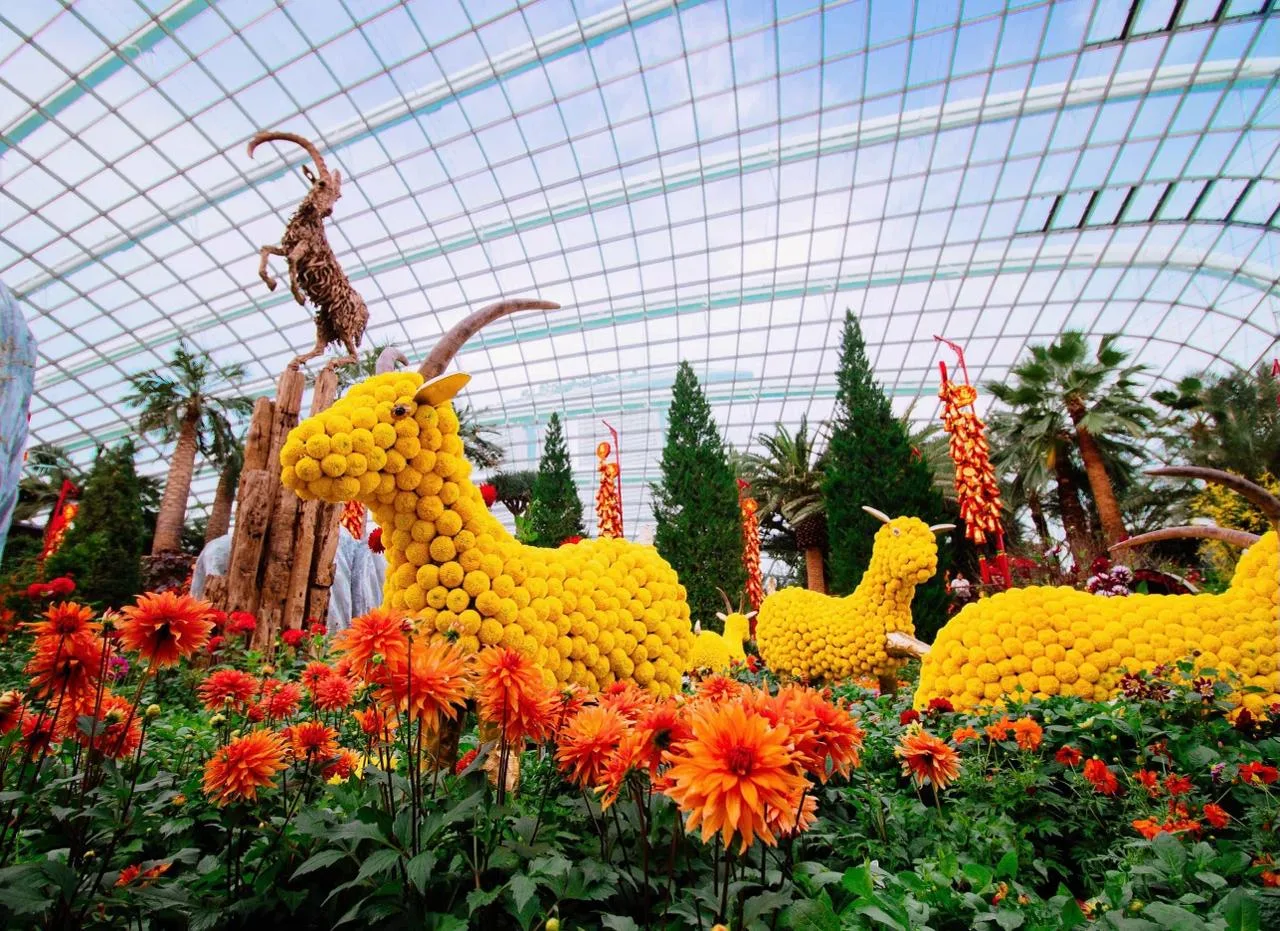 Купол Цветов, Сингапур 🇸🇬  🔹 Купол Цветов или Flower Dome - крупнейшая в мире стеклянная теплица, ра