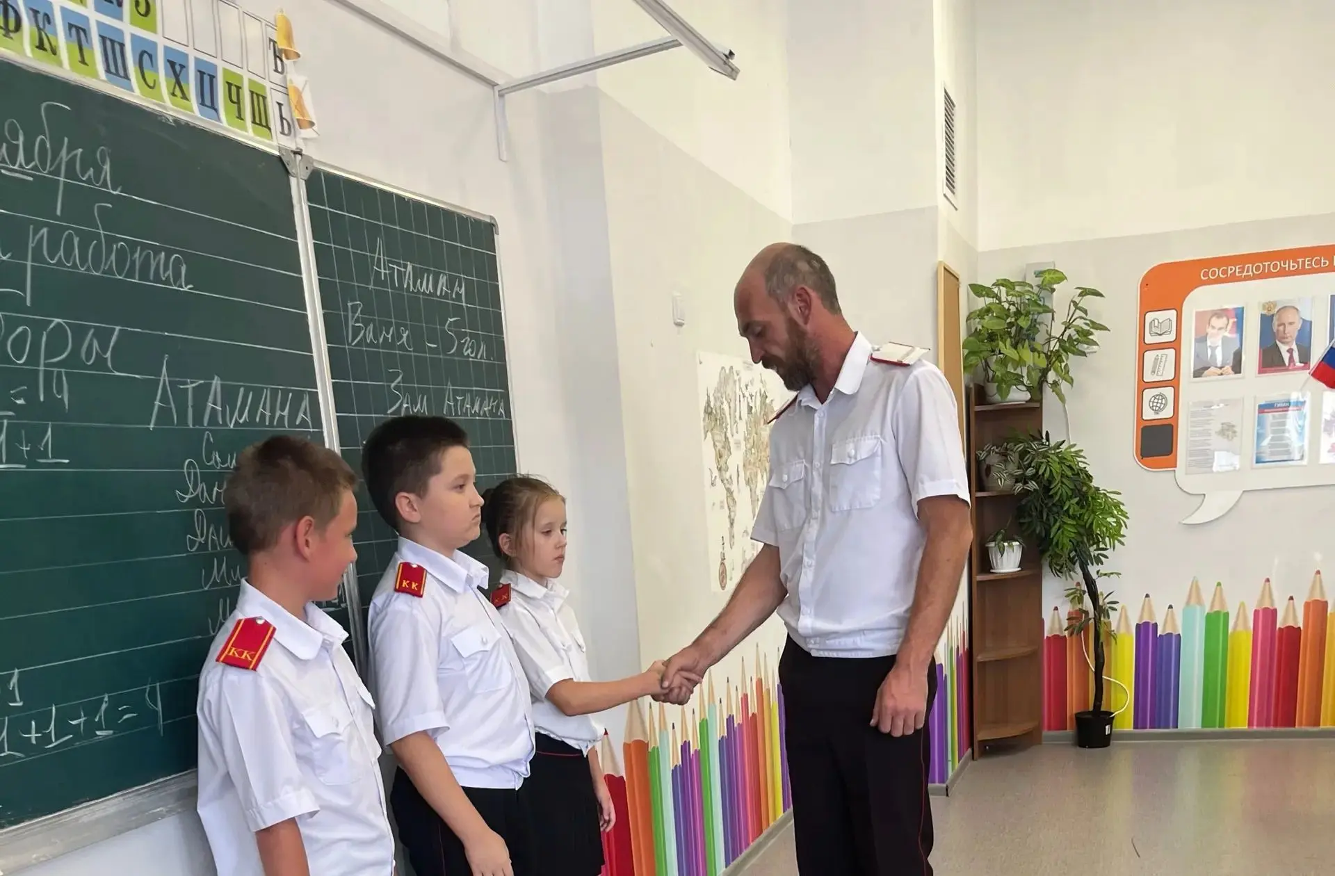 Выборы атамана и заместителей атамана в 3"А" классе состоялись под чутким руководством ...