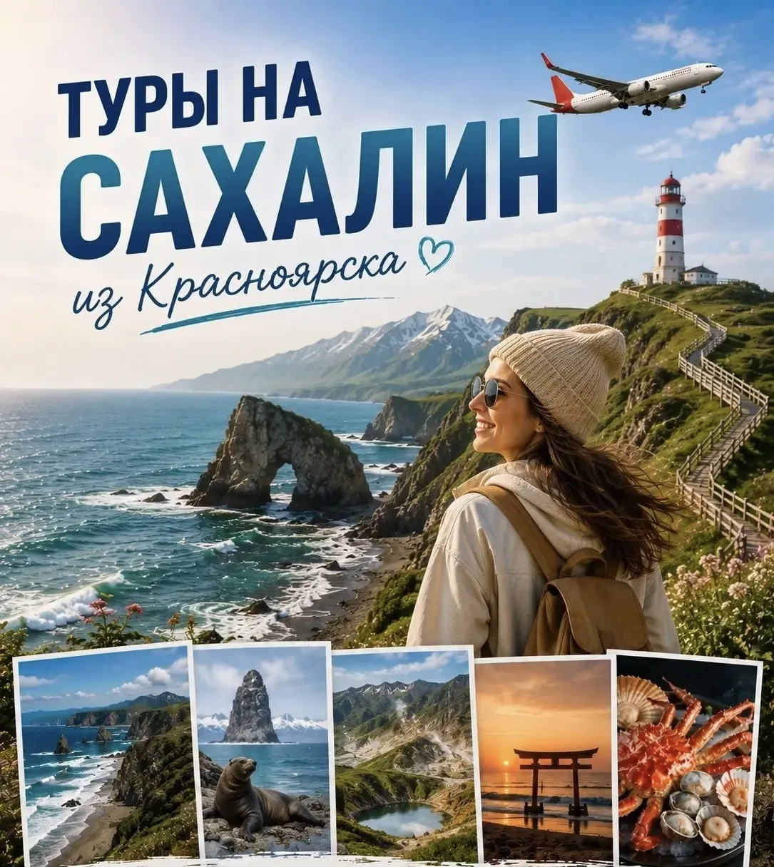 💚 Туры на остров Сахалин из Красноярска на прямых рейсах от 37 500 руб. на персону при...