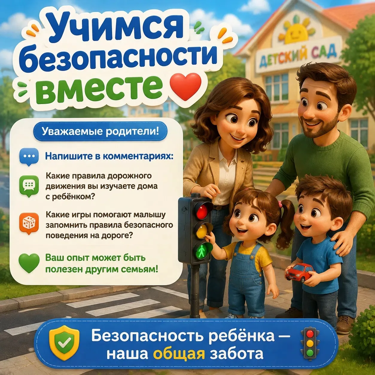 🚦 День светофора: учимся безопасному поведению на дороге! 🚦 
 
Сегодня мы отмечаем важный день, по