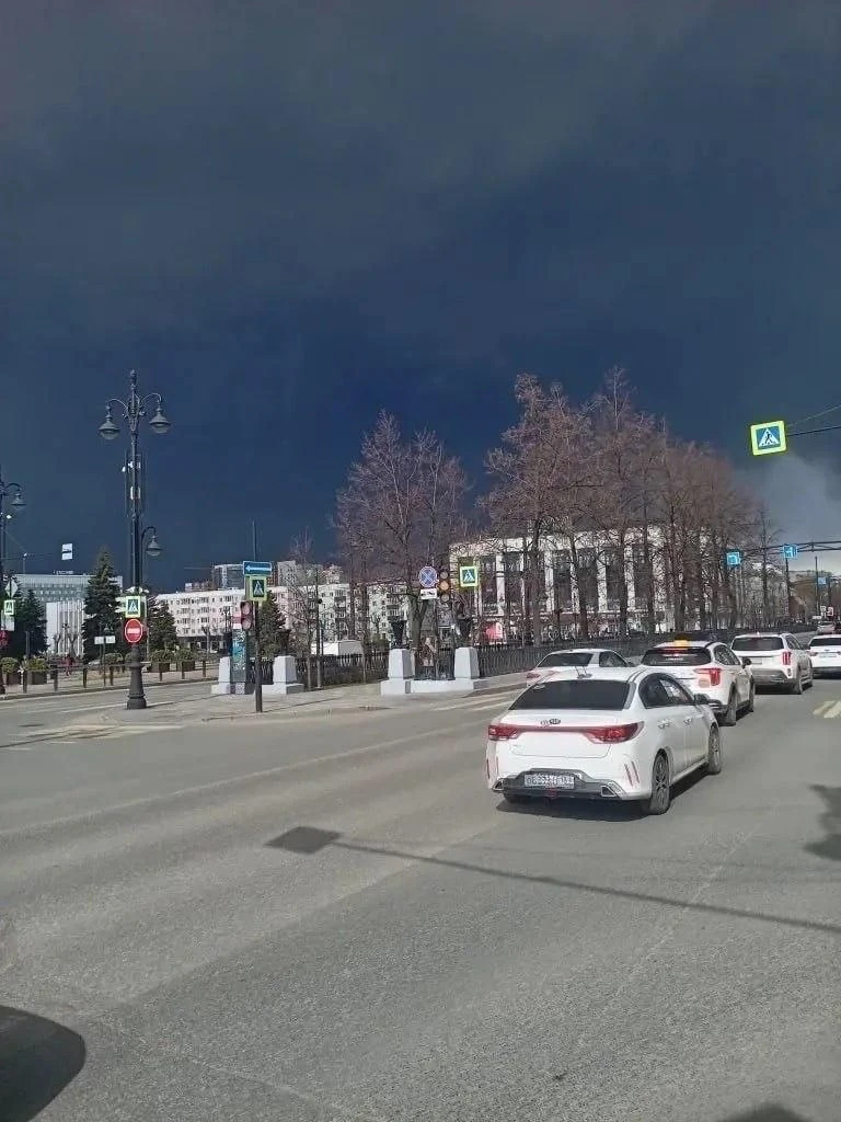 Нефтяной дождь прошел в Перми