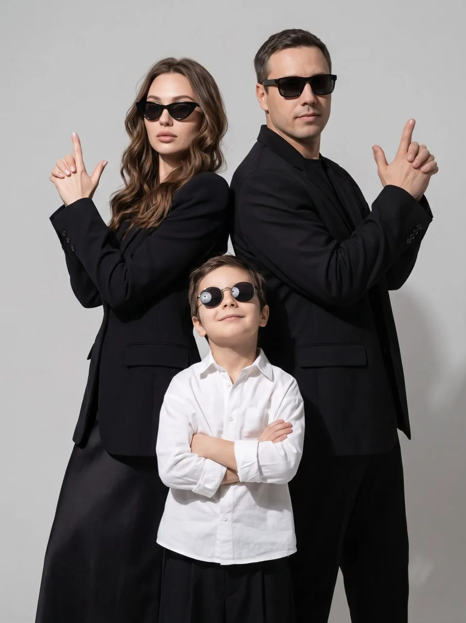 Классный семейный снимок👩‍👩‍👦