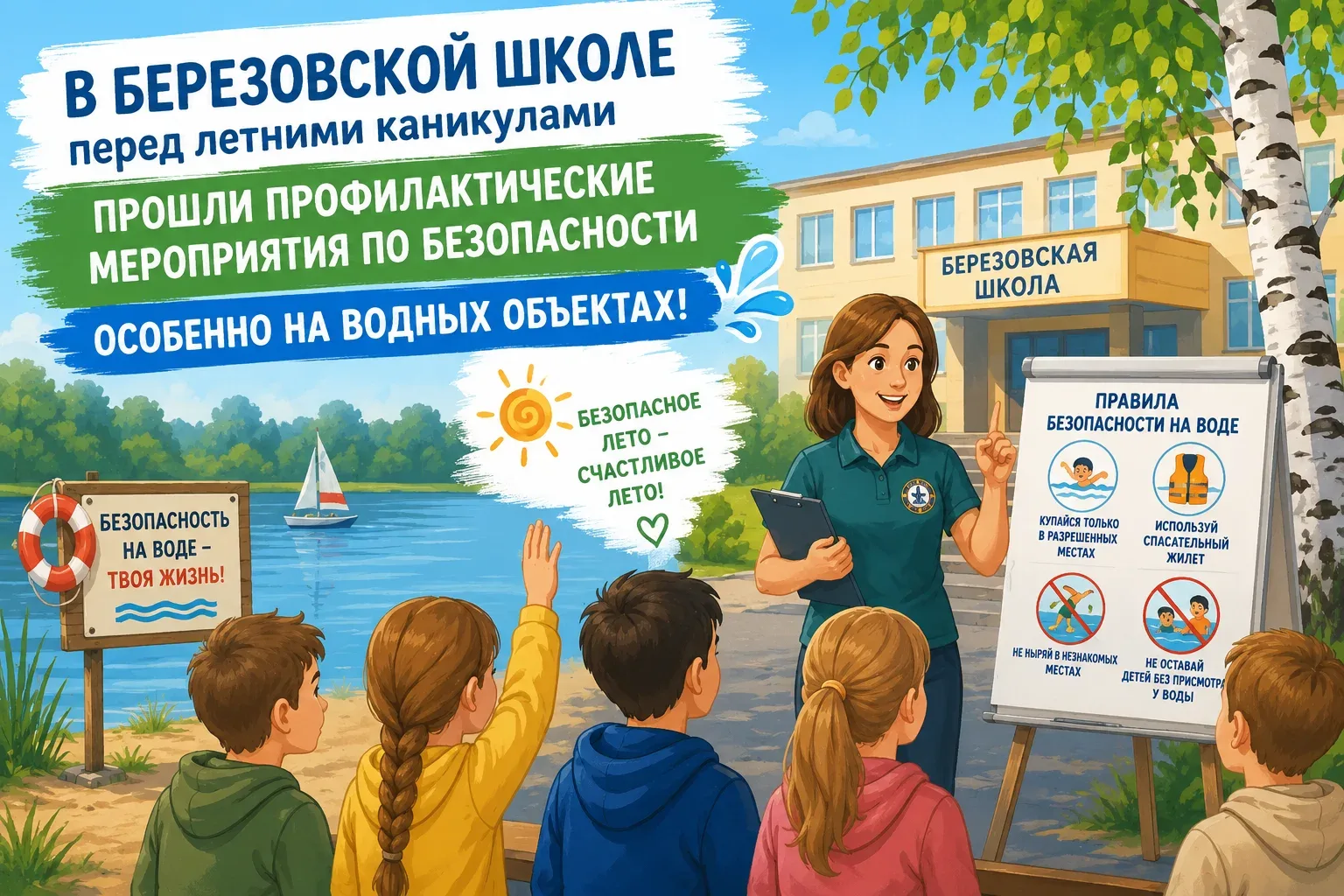 Безопасное лето начинается с ответственности: итоги профилактических мероприятий в Бере...