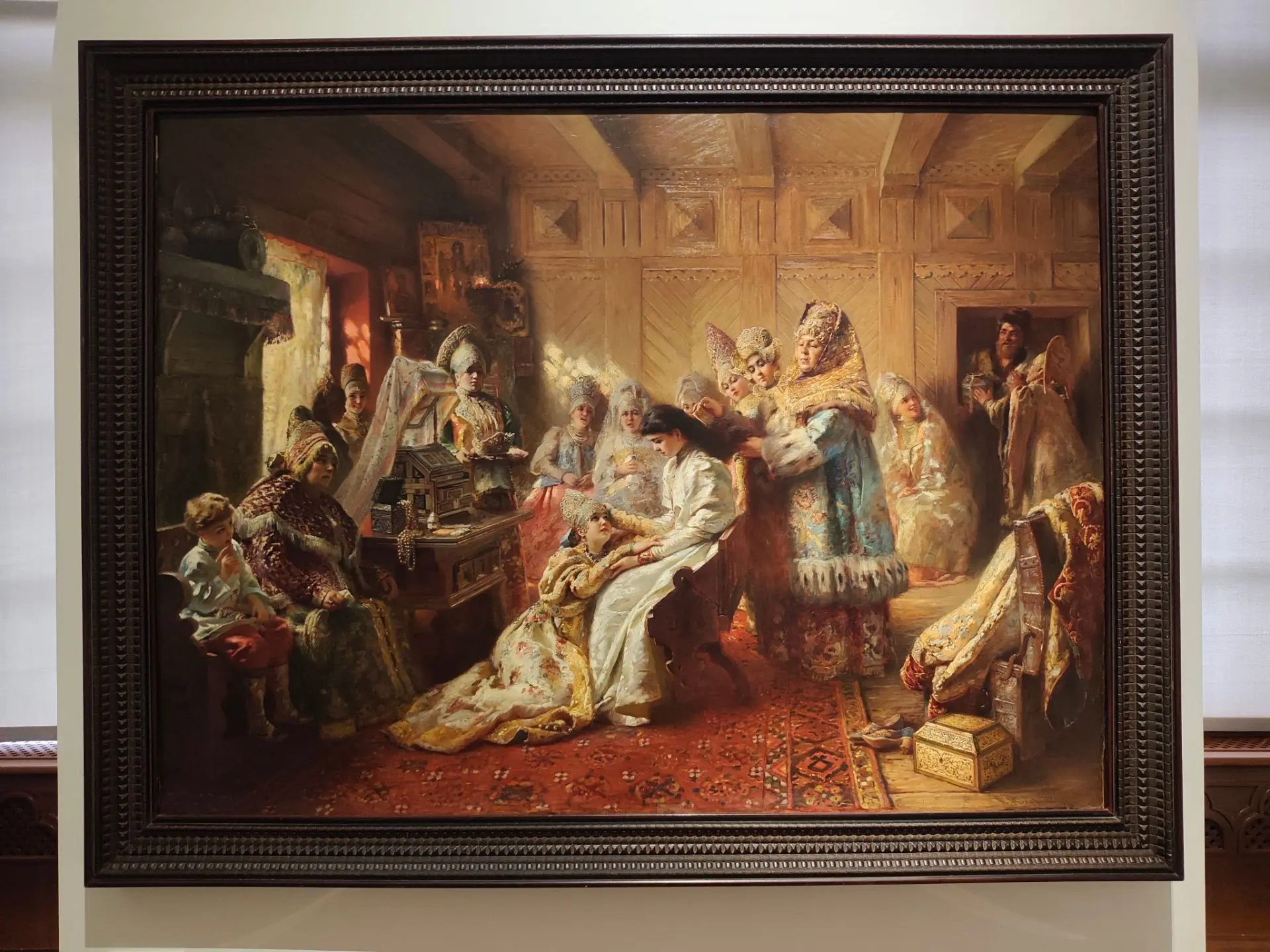 Торжество народного костюма. "Под венец" картина Константина Маковского 1890г.
