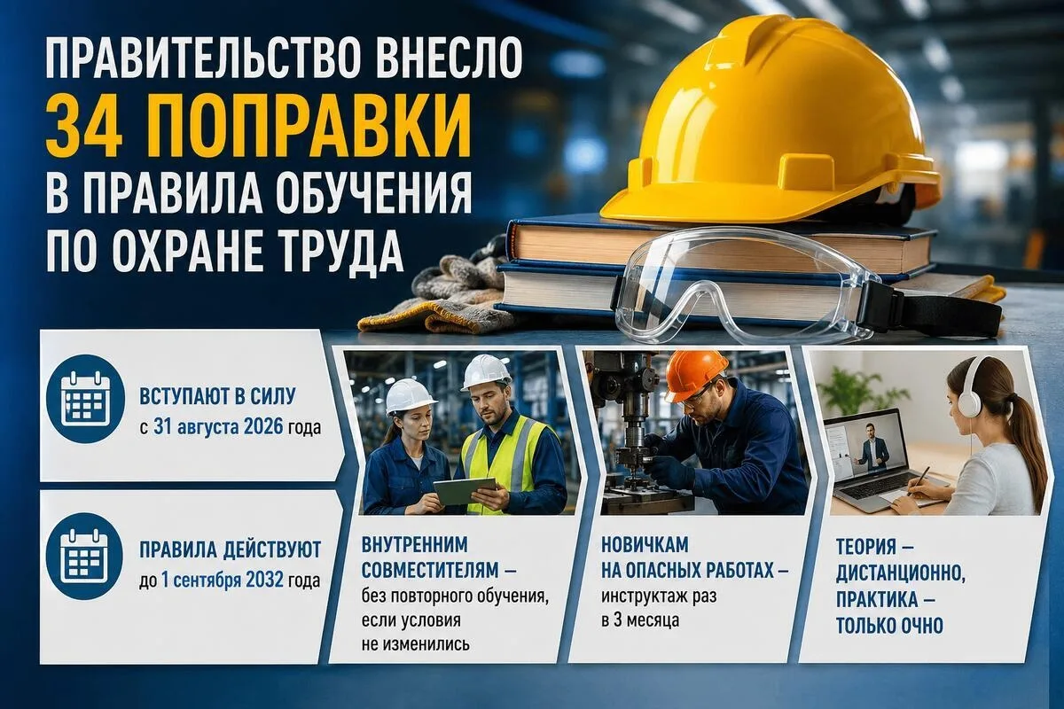 ЦИКЛ  ОХРАНА  ТРУДА  8/26. ИЗМЕНЕНИЯ В ОБЛАСТИ ОХРАНЫ ТРУДА с 1 сентября 2026 года