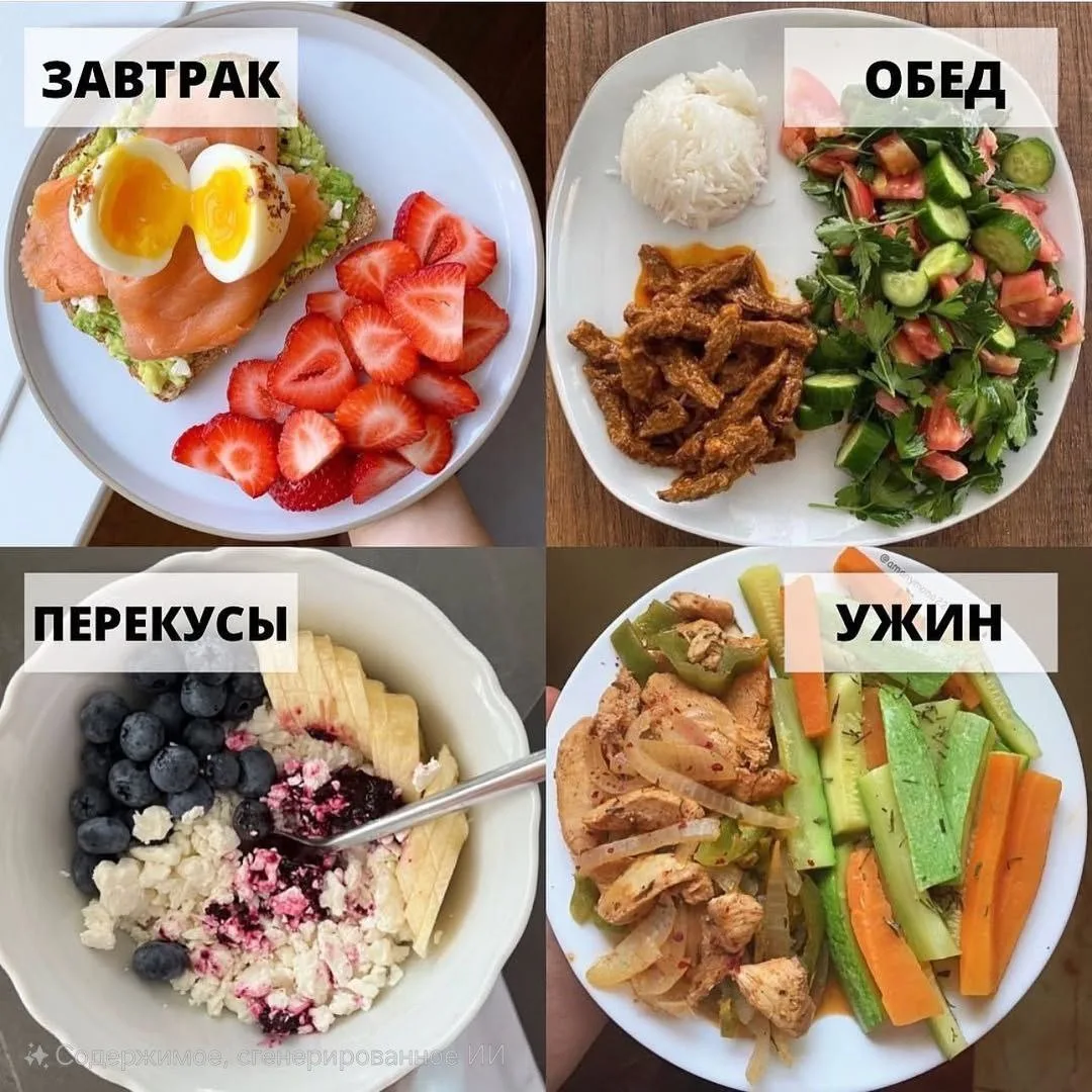 РАЦИОН НА ДЕНЬ НА 1200 ккал 🔸️1210/95/45/105  ЗАВТРАК 🔸️380/22/18/35  Тост с авокадо, семгой и яйцом