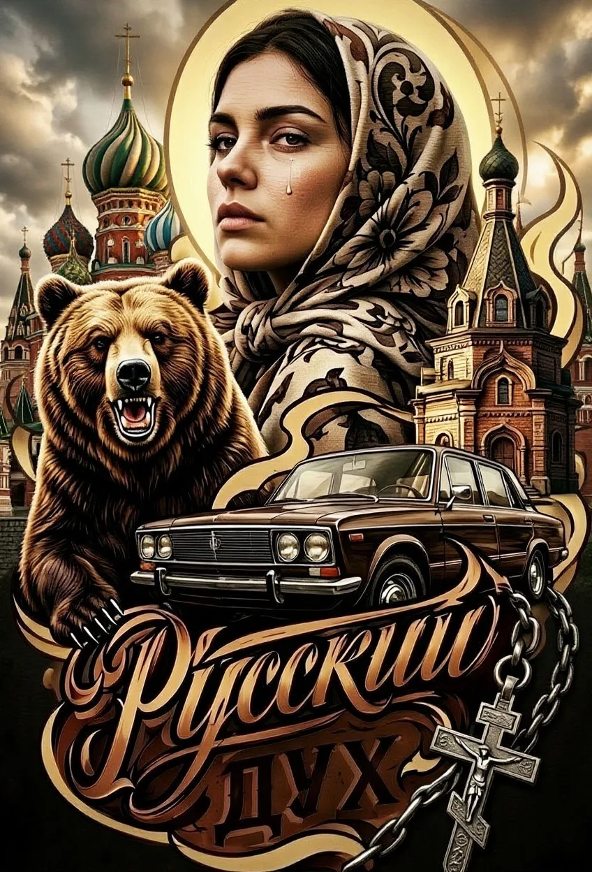 Искал что нибудь интересное для постера на стену, решил с помощью ИИ сгенерировать. Вот...