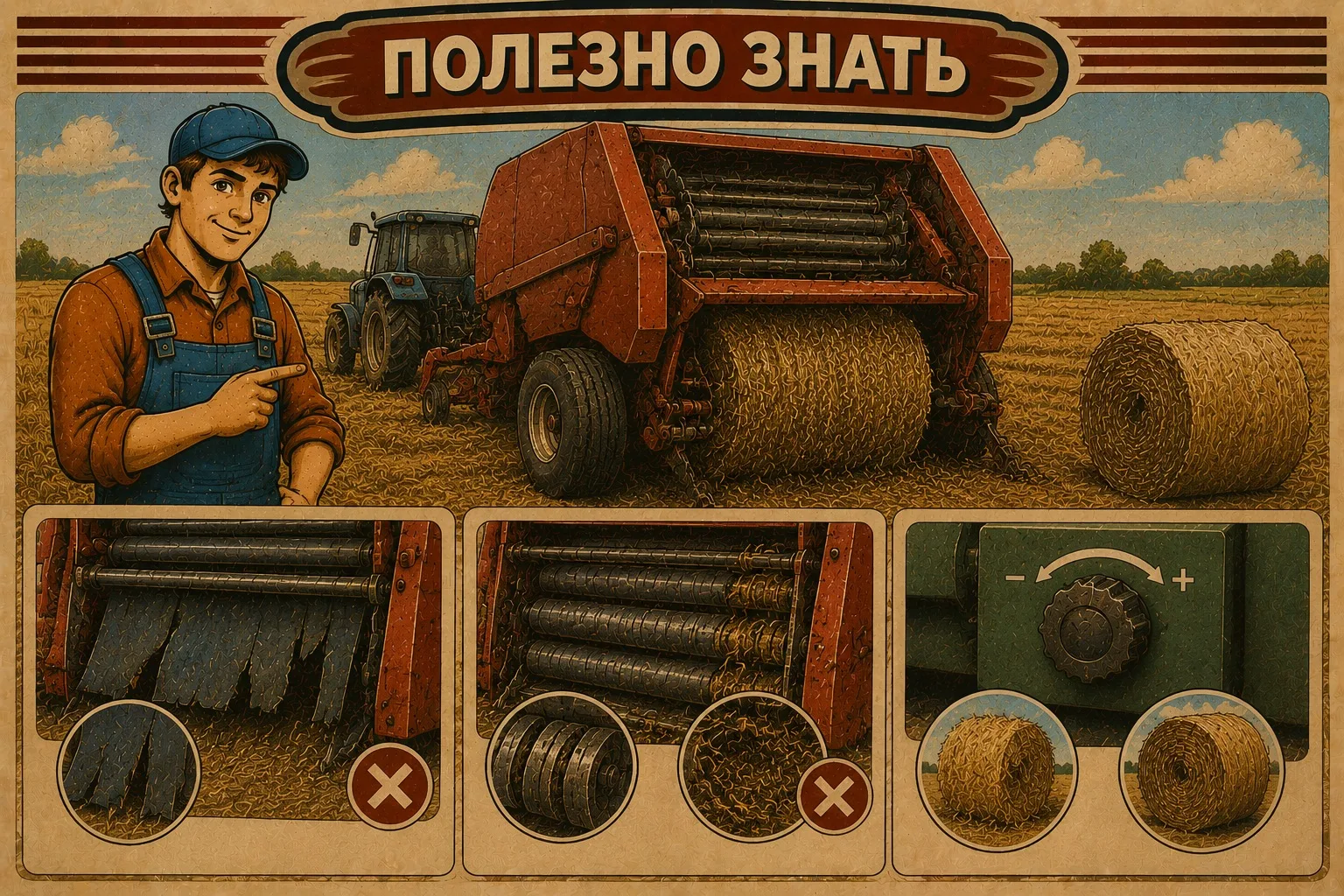 Почему тюк получается кривым или рассыпается