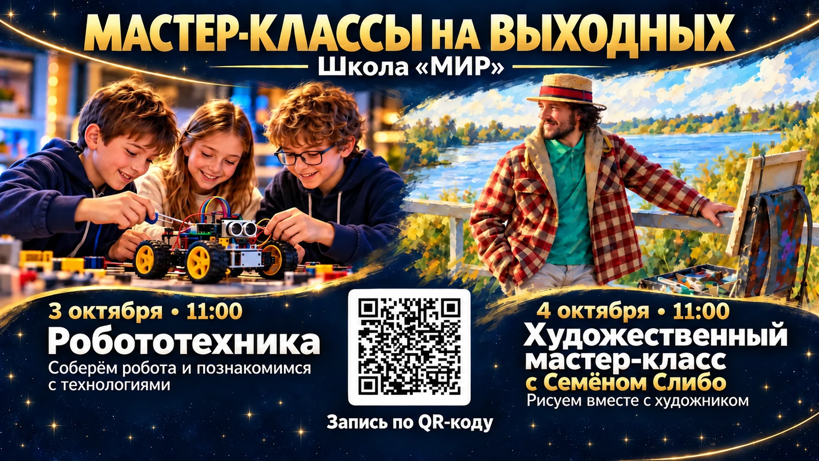 🎨 В выходные в Доброграде пройдут два мастер-класса для детей