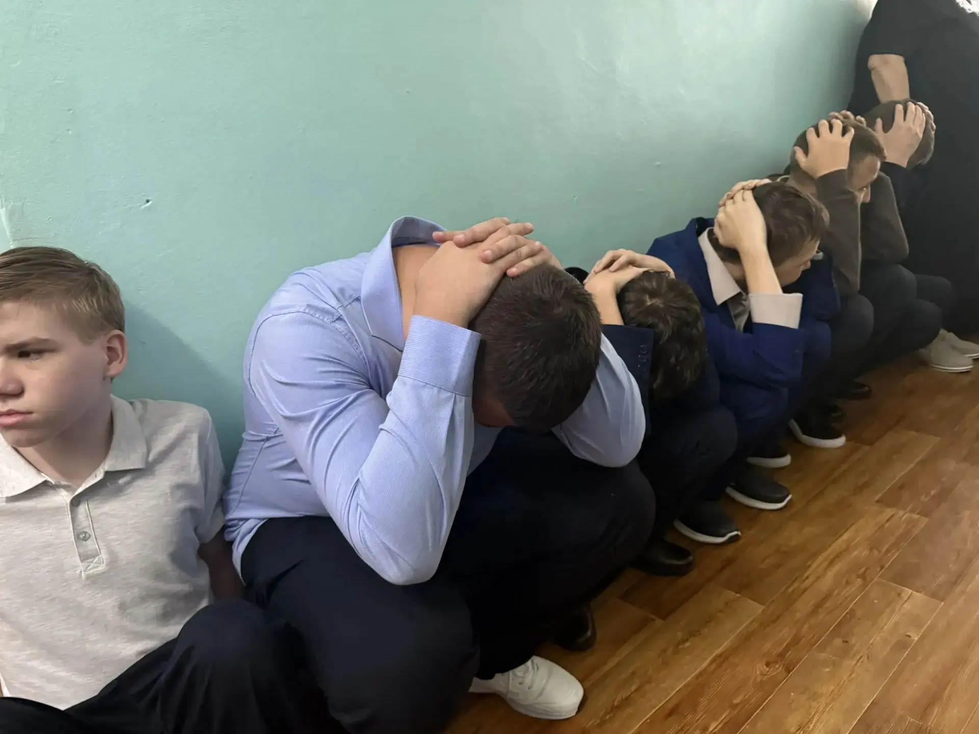 Проведено тренировочное занятие по отработке действий при угрозе "Ракетная опасность". ...