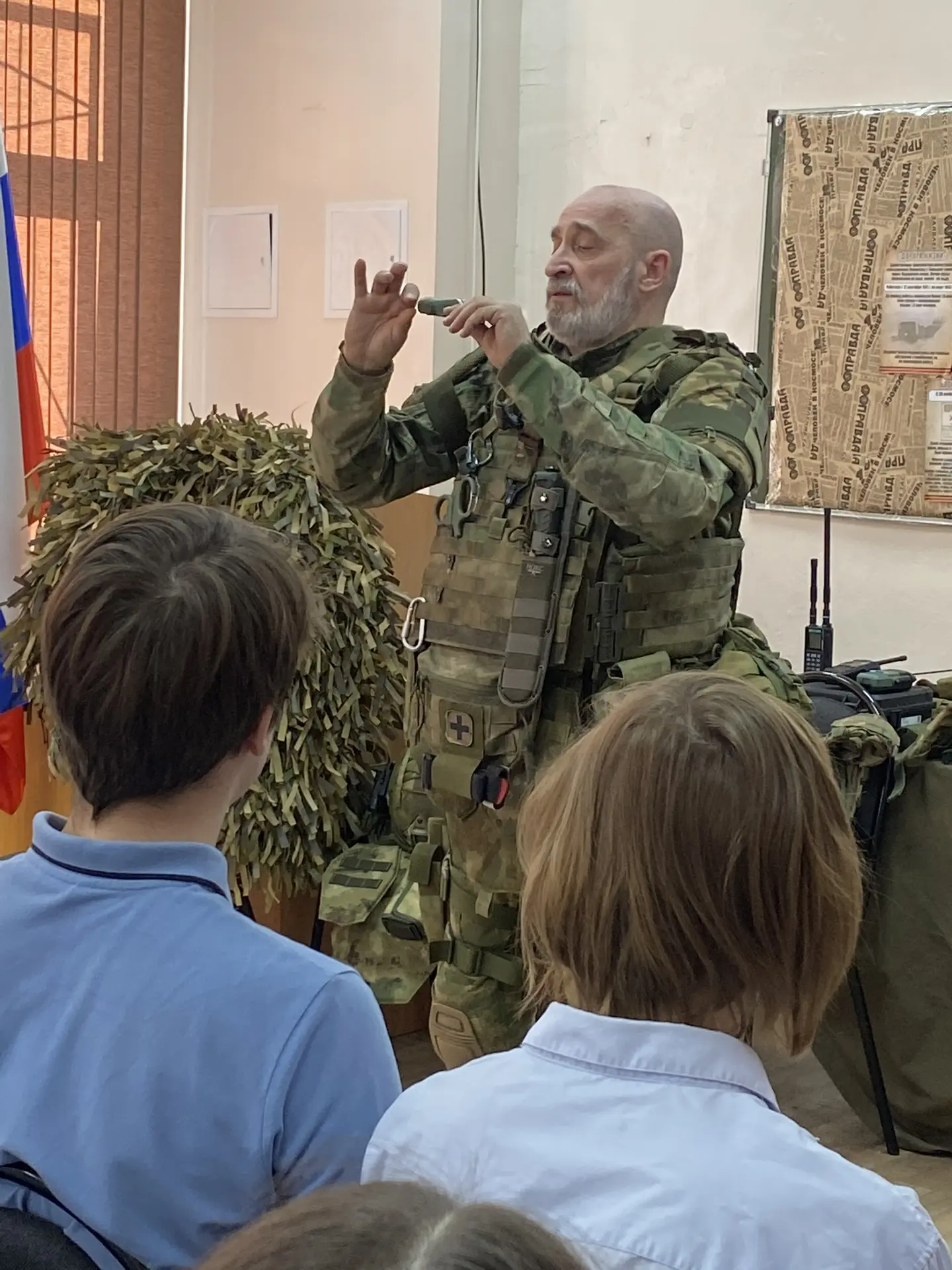 10 марта у учеников 5,7,8,9,10 классов прошли Уроки Мужества, организованные заместителем директора 