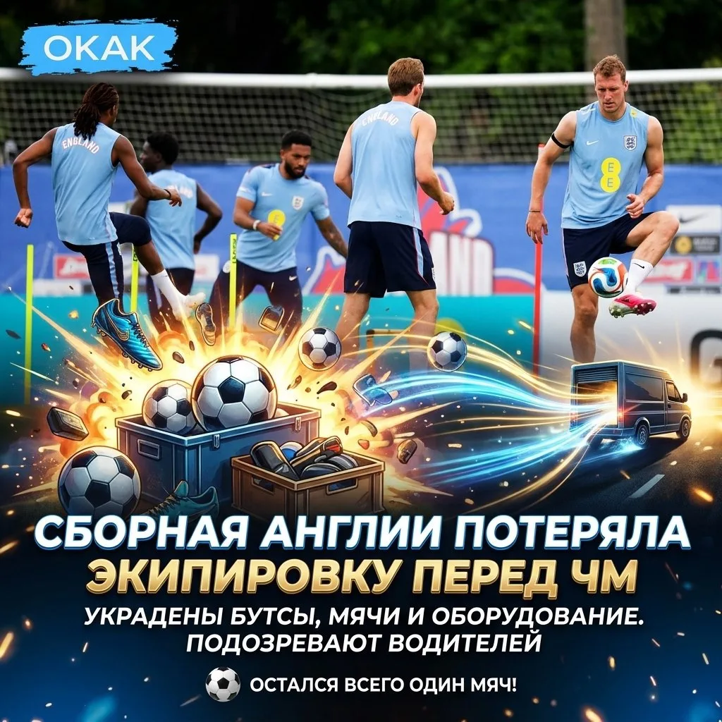 🏴󠁧󠁢󠁥󠁮󠁧󠁿⚽️ У сборной Англии минус почти вся экипировка прямо на Чемпионате мира — до первого м