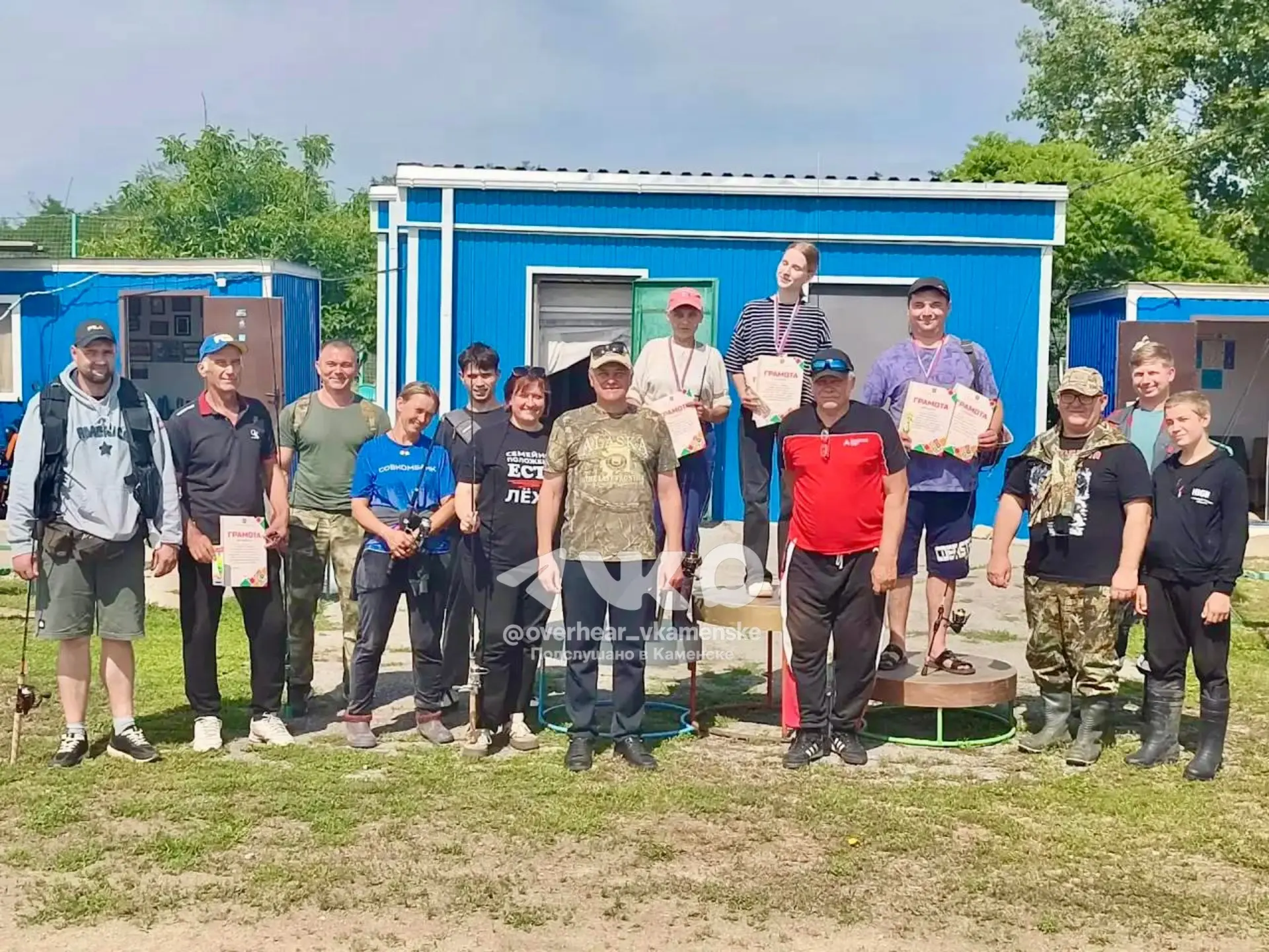 🎣 Битва за лучший улов состоялась! На снимке — участники и победители, чья удача и упорство достойн