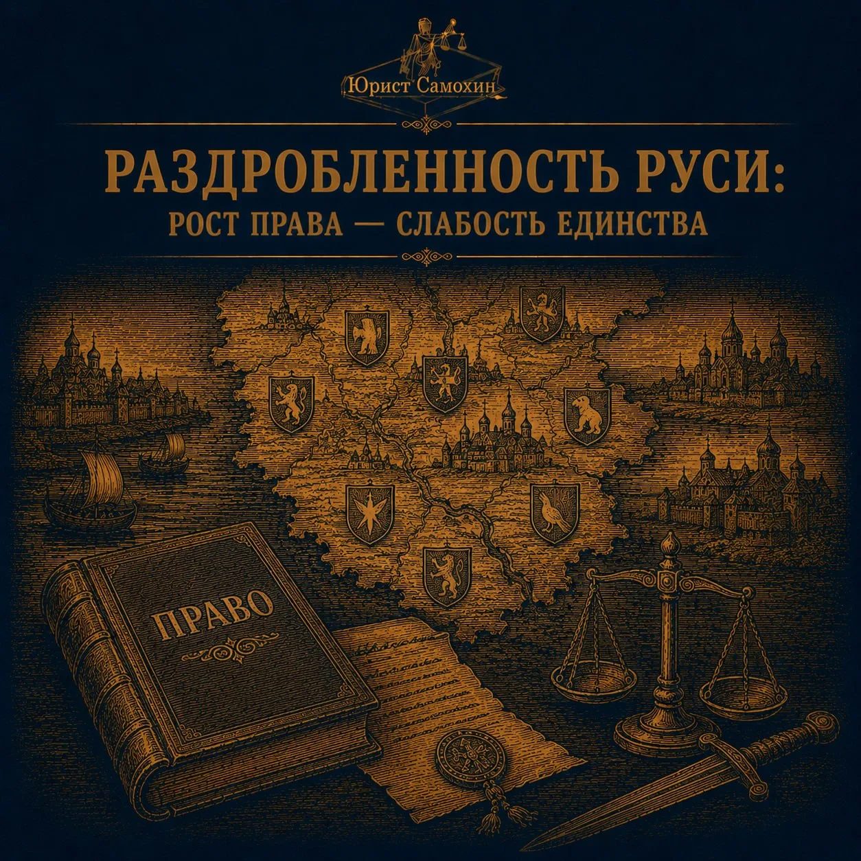 Феодальная раздробленность изменила не только карту Руси, но и саму правовую жизнь.

К началу XIII в