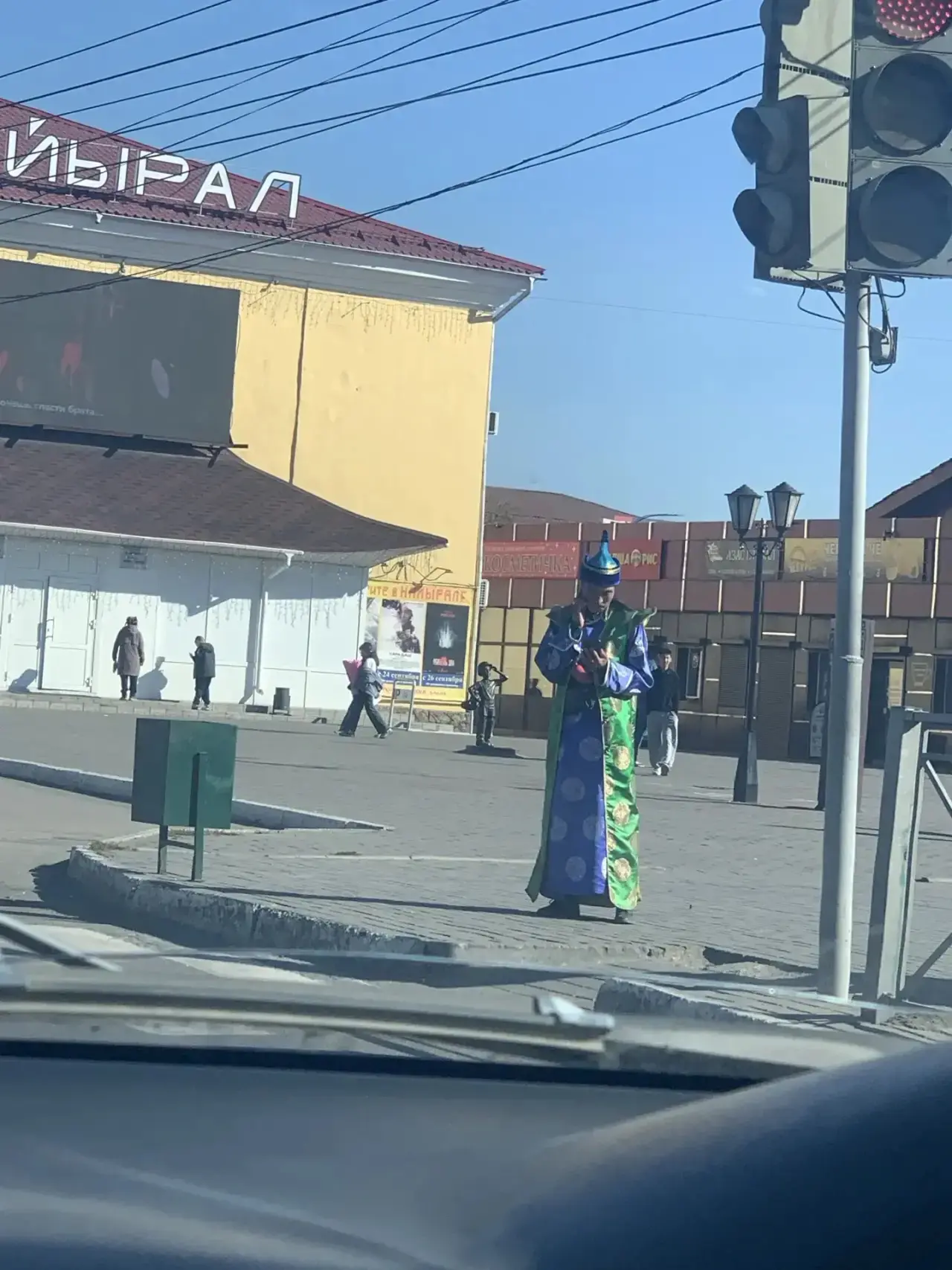 Тыва хептиг кижи Кызылдың төвүнде