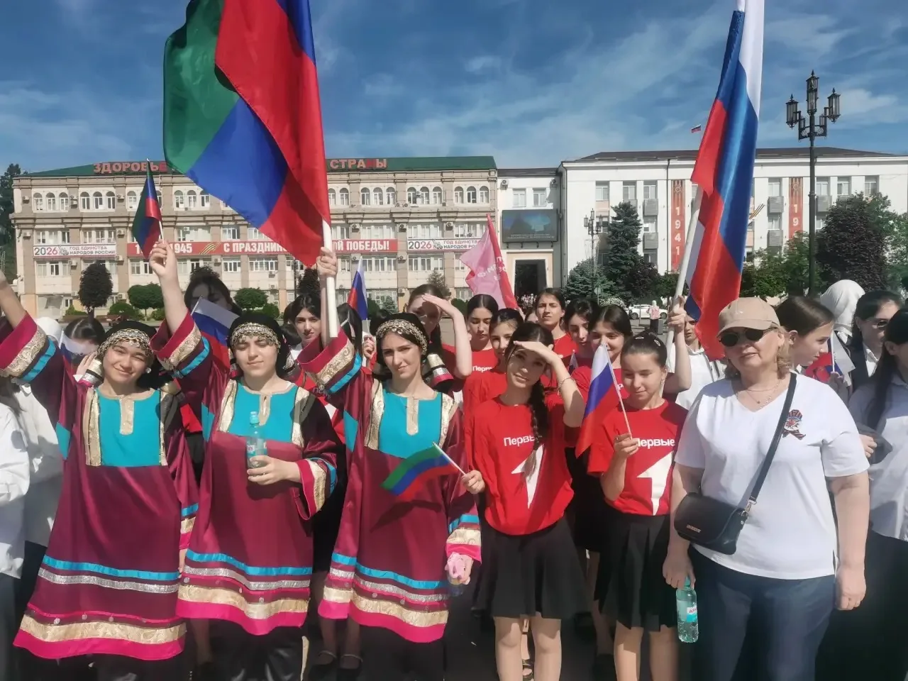 21 мая в Махачкале прошел «Парад наследников Победы», организованный общероссийским «Движением первы