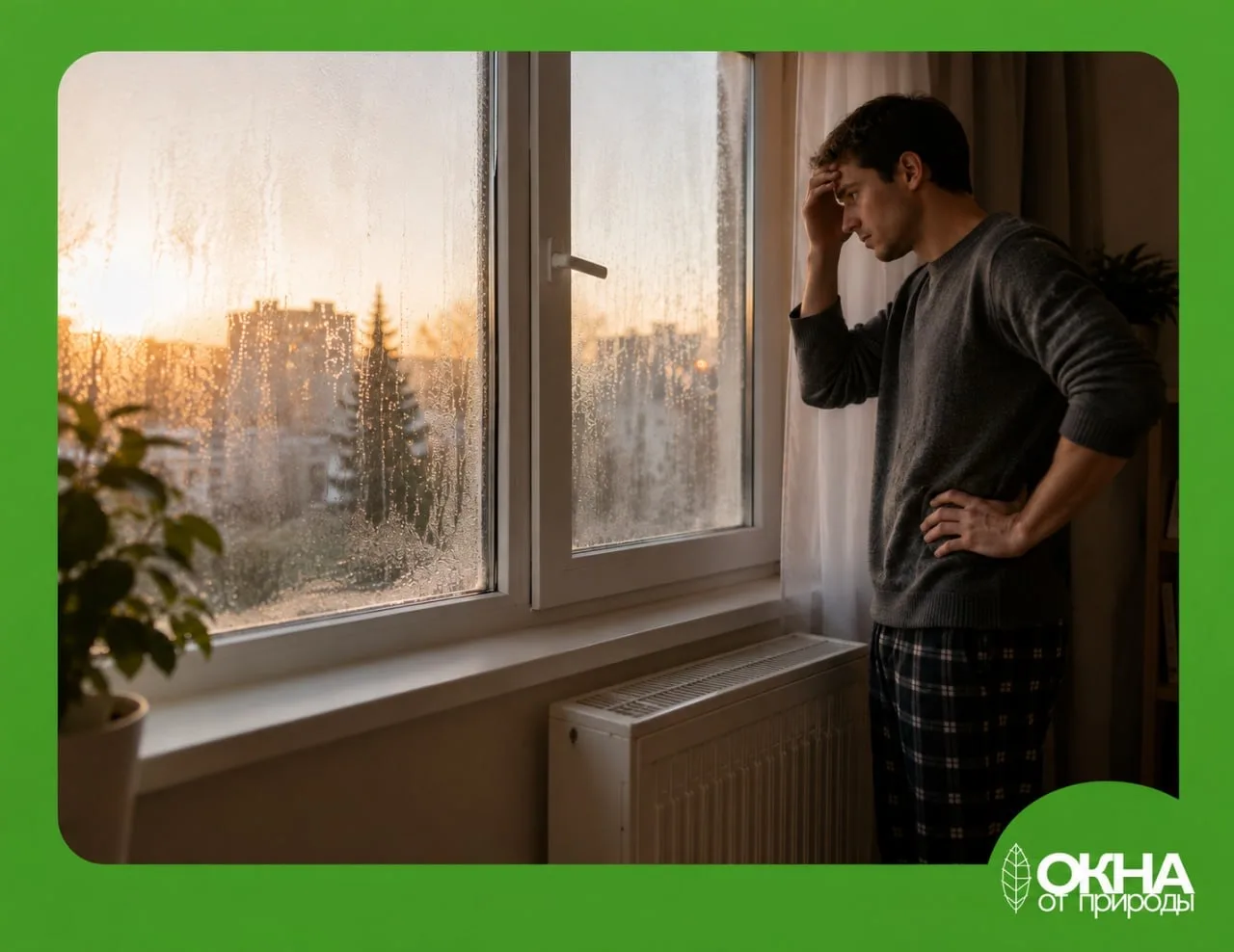 Можно заменить окно и всё равно каждое утро вытирать воду💧