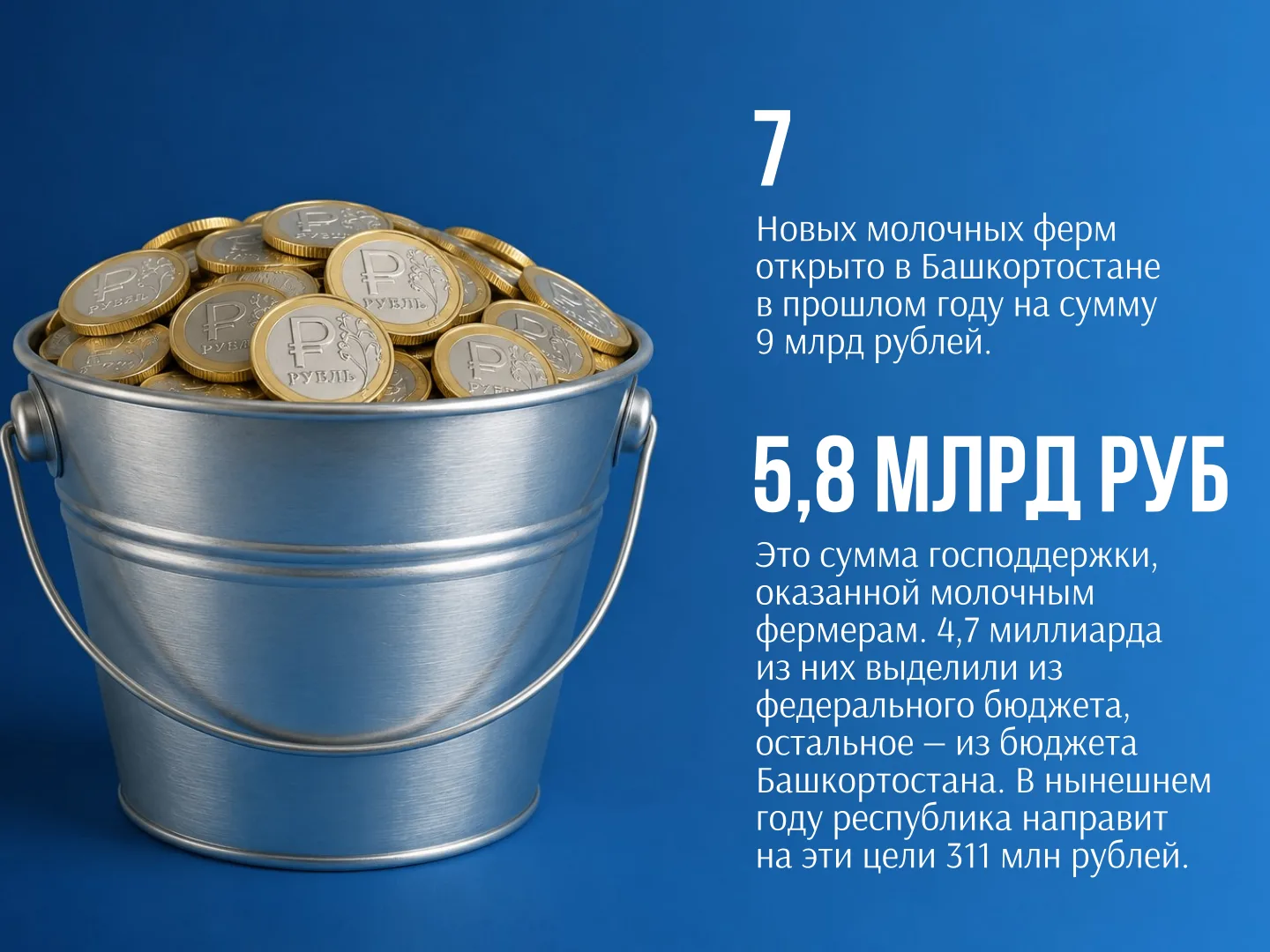 ✅✅Башҡортостан — молочная республика.

А вы знали, что наш регион — один из лидеров по надоям молока