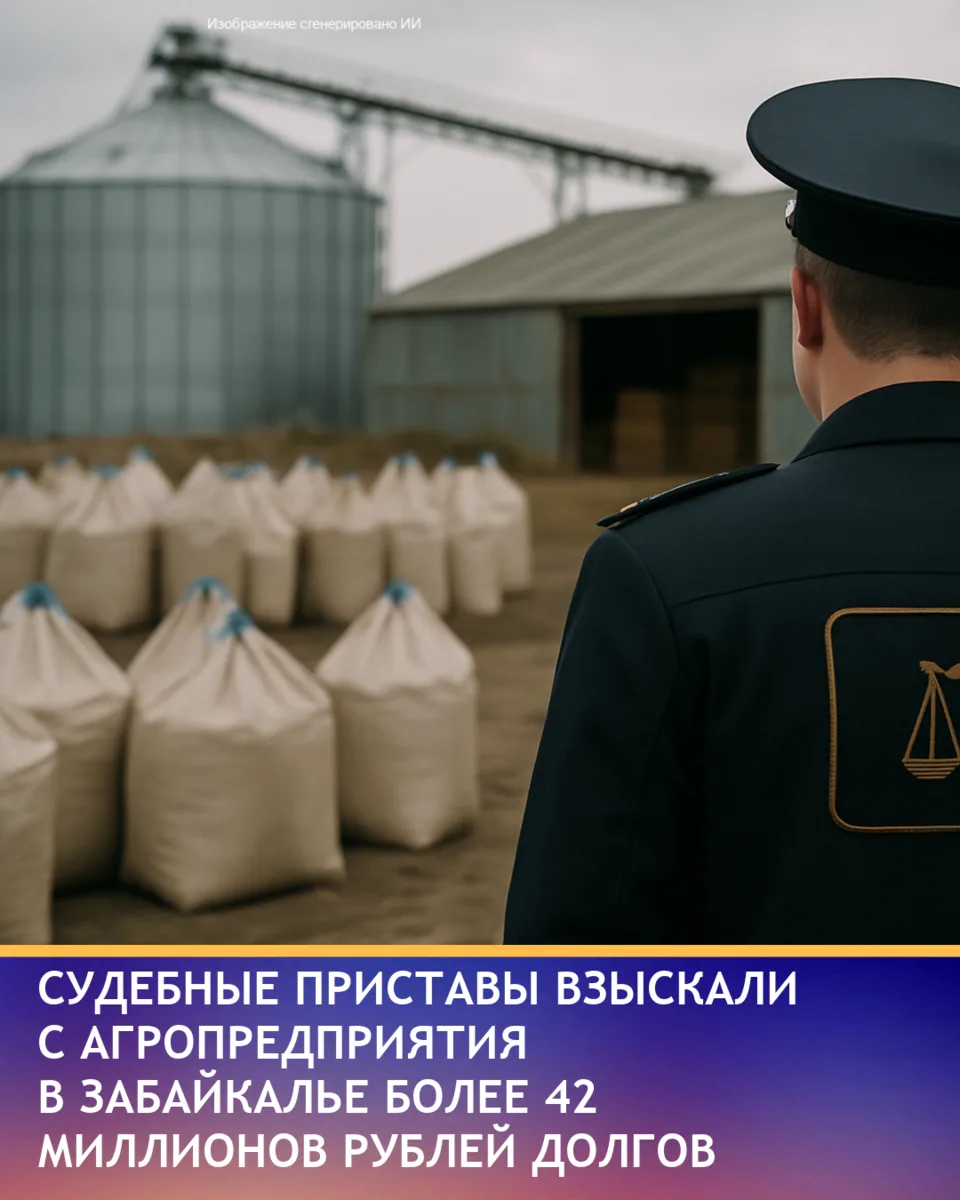 Судебные приставы Забайкальского края взыскали с агропредприятия более 42 млн рублей долгов, в том ч