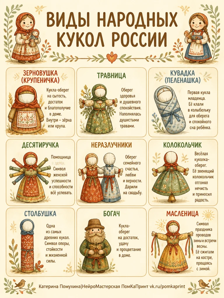 🪆НАРОДНЫЕ КУКЛЫ РОССИИ