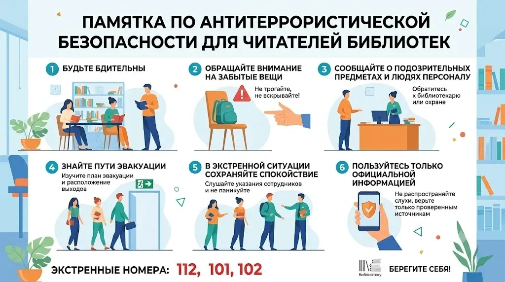 📚 Безопасность в библиотеке: простые и важные правила