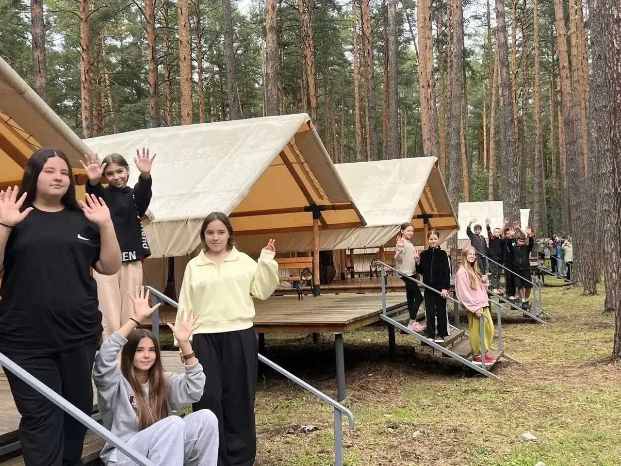В лагере «Кама» состоялось открытие палаточного лагеря