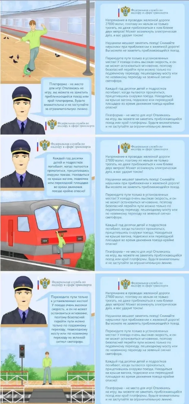 Железная дорога - зона повышенной опасности!!! 

Уважаемые учащиеся и родители, не забывайте о прави